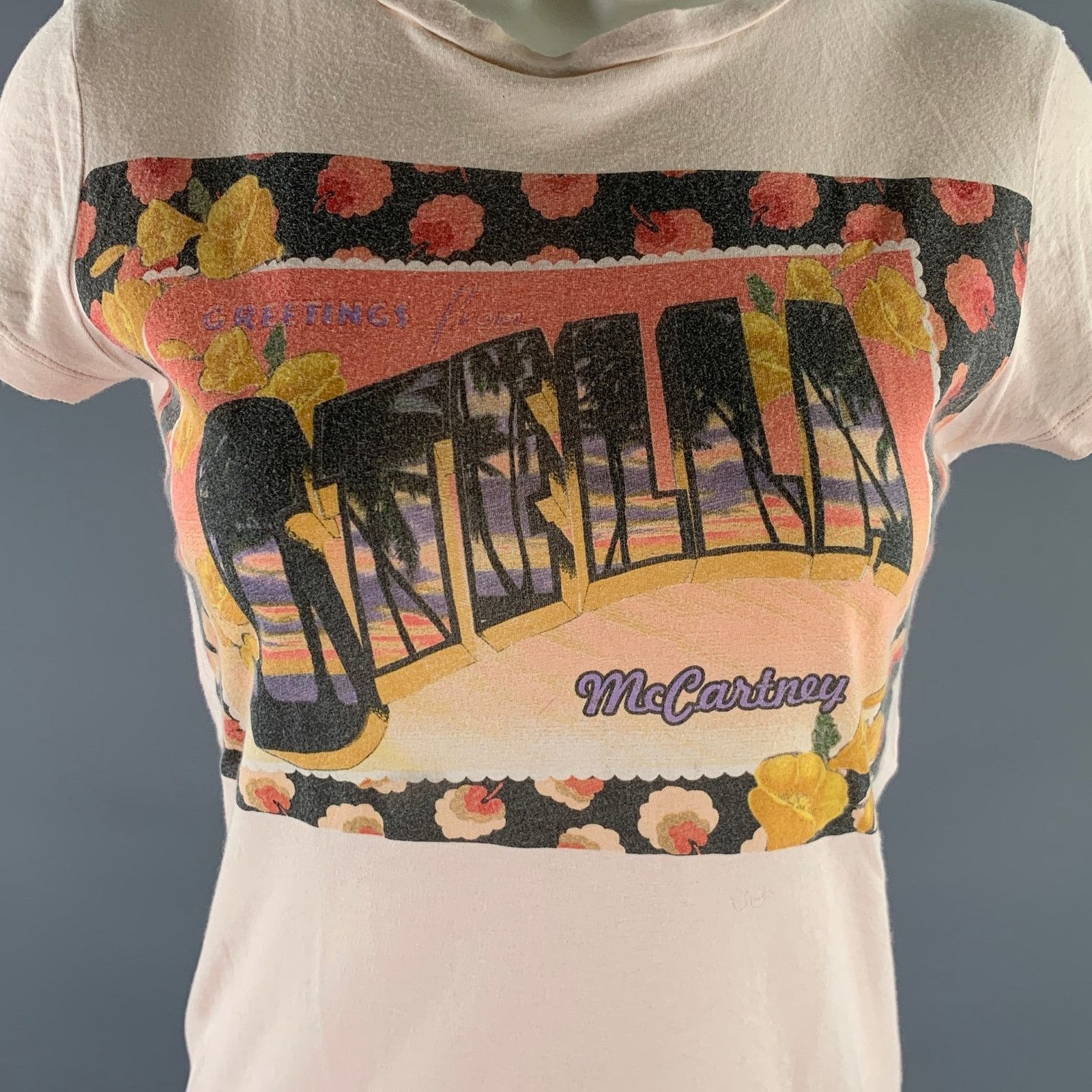 Stella McCartney STELLA McCARTNEY Size 4 Pink Floral T Shirt Shirt Size S / US 4 / IT 40 - 2 Thumbnail
