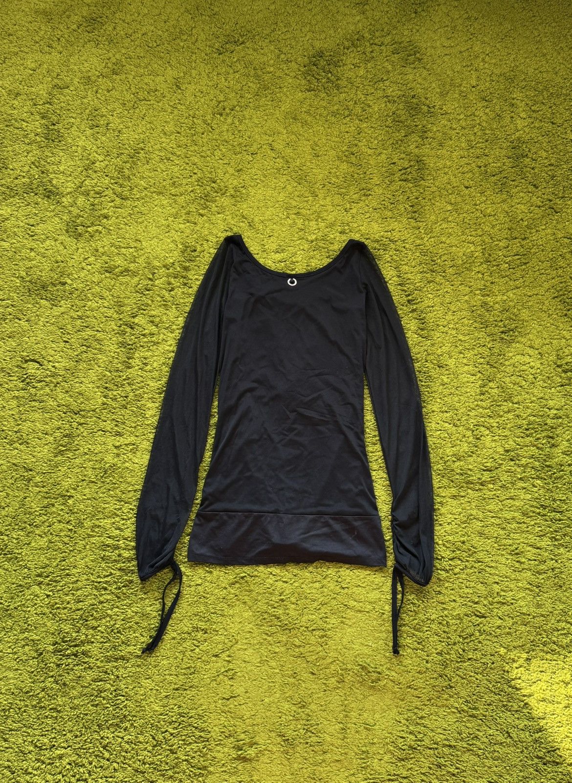Hysteric Glamour Save the Queen Y2K vintage gothic mesh longsleeve blouse Size L / US 10 / IT 46 - 2 Thumbnail