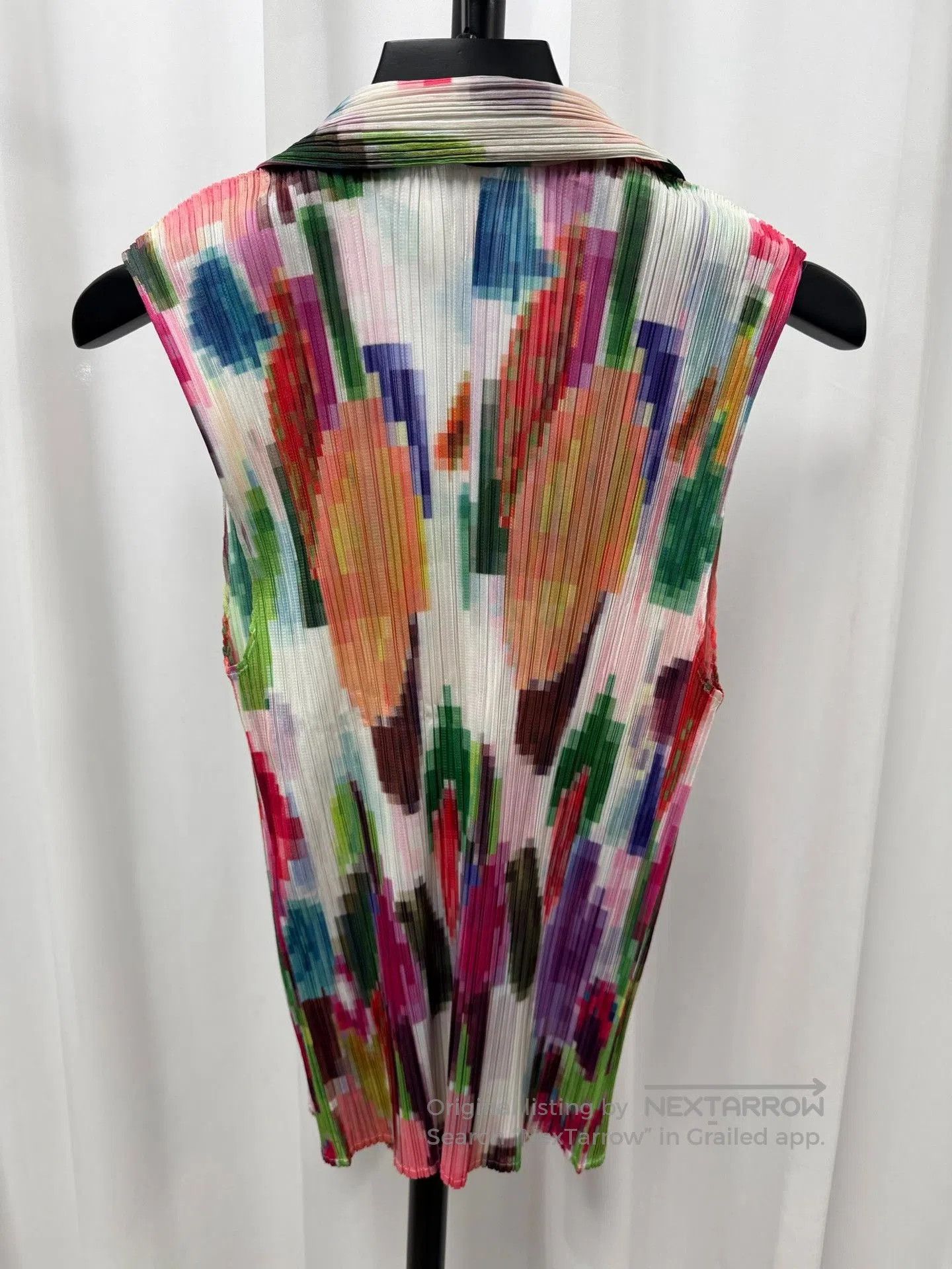 Pleats Please Issey Miyake Pleats Please Issey Miyake Mosaic Sleeveless Shirt. Size L / US 10 / IT 46 - 7 Thumbnail