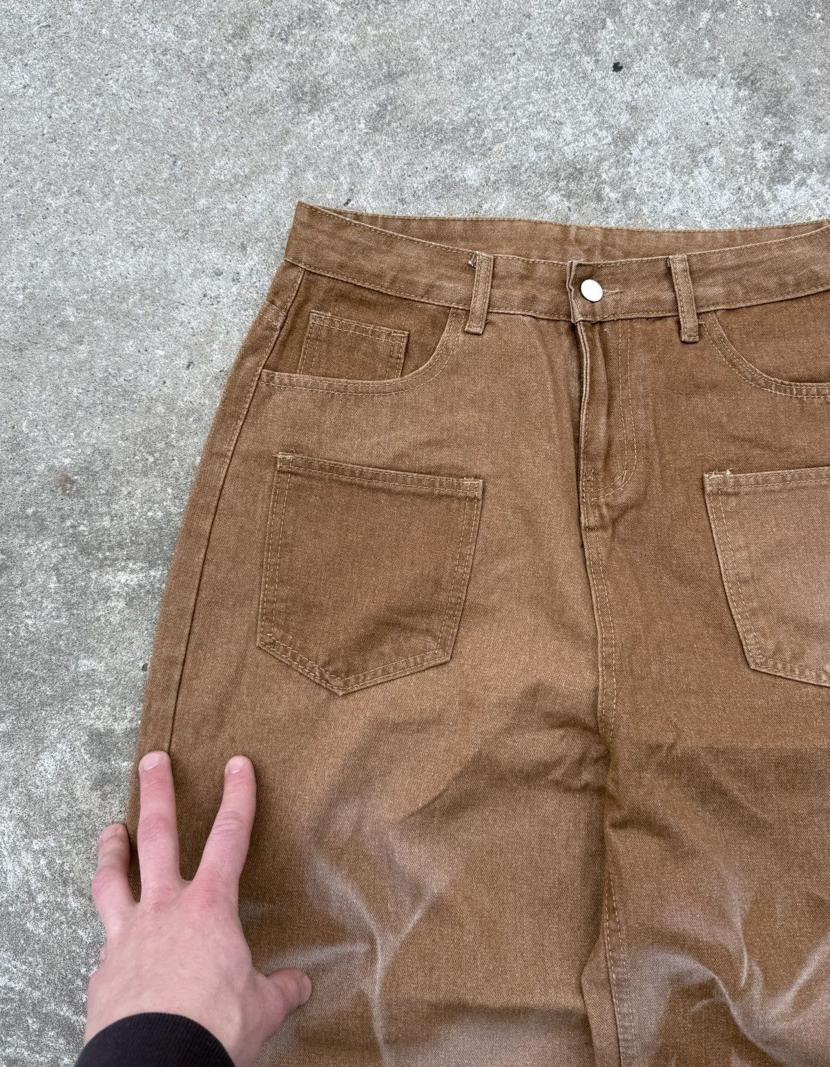 Other Vintage Y2K avantgarde streetwear buggy wide oversized jeans Size US 32 / EU 48 - 10 Thumbnail