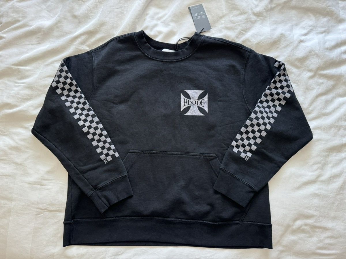 Rhude Cross Crewneck with Kangaroo pocket Size US S / EU 44-46 / 1 - 1 Thumbnail