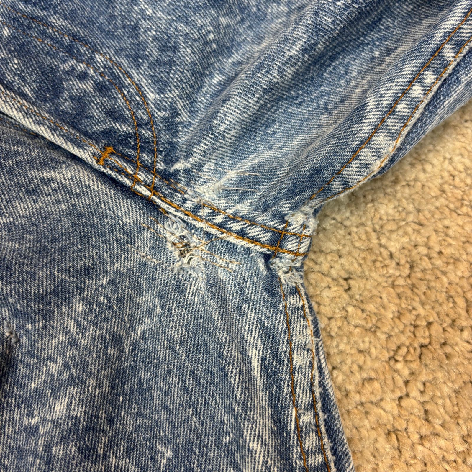 Levi's Vintage 80s Levi's 501 XX Straight Leg Jeans 31x32 (30x31) Size US 30 / EU 46 - 12 Thumbnail