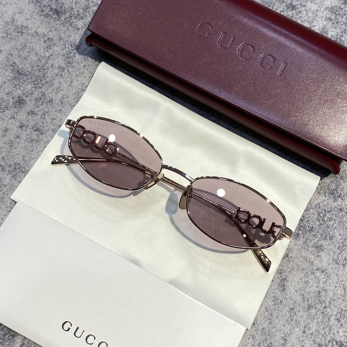 Gucci GUCCI GG1802S 003 GOLD VIOLET Size ONE SIZE - 3 Thumbnail