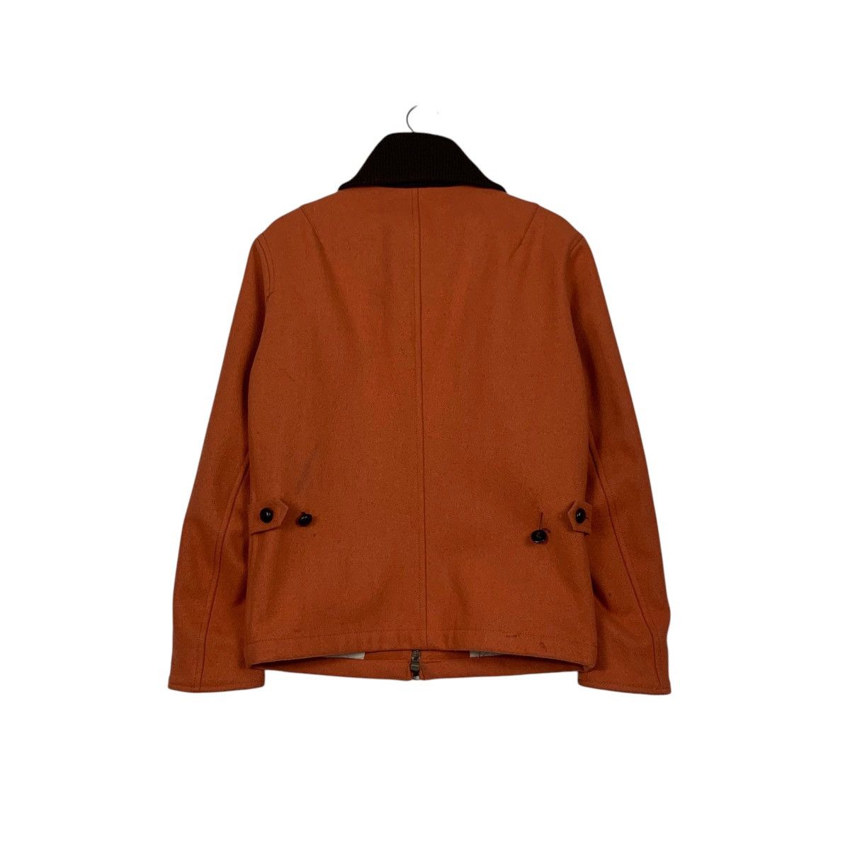 Japanese Brand SIMPLICITE PLUS Orange Wool Casual Jacket #2306-C103 Size US S / EU 44-46 / 1 - 7 Thumbnail