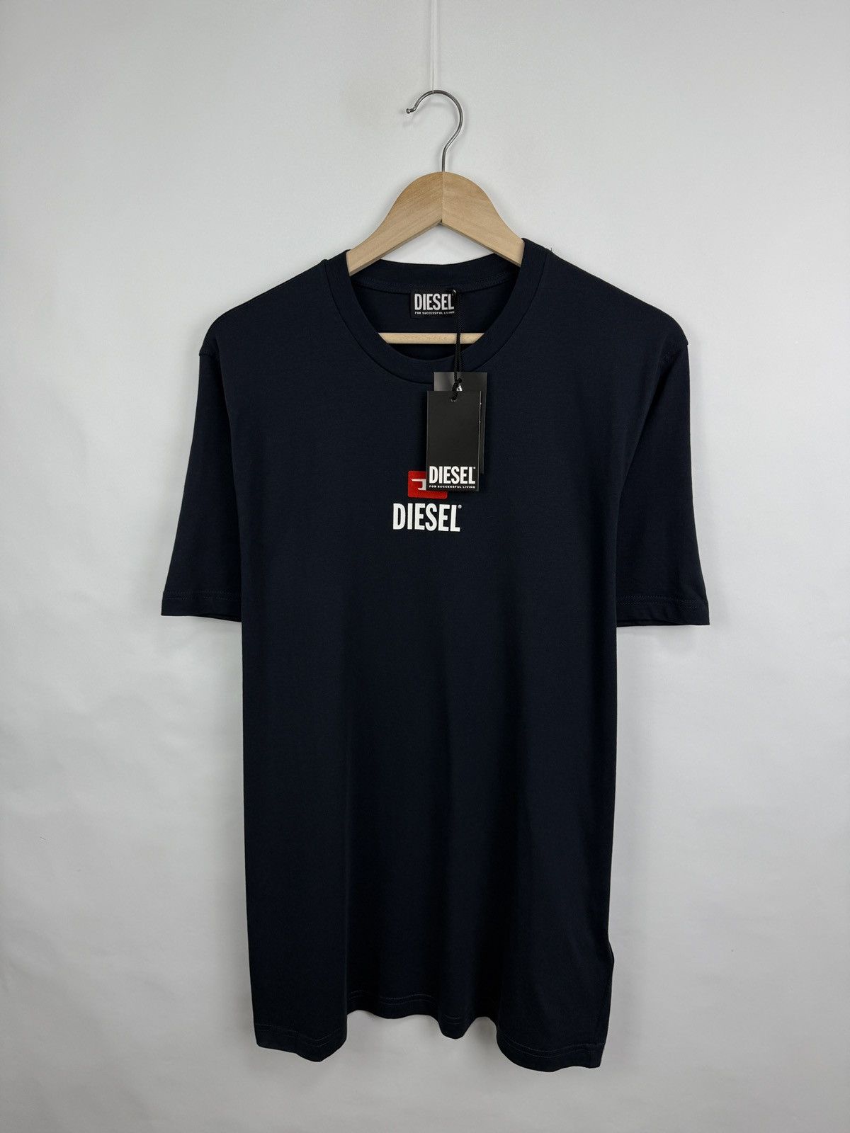 Diesel 🇺🇸❗️NEW Diesel Velour Logo For Successful Living Classic Tee Size US XL / EU 56 / 4 - 3 Thumbnail