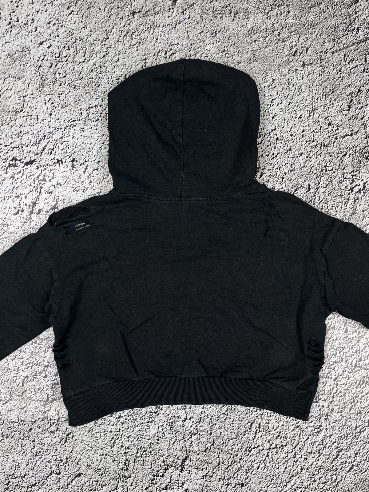 Vintage Vintage Y2K cropped ripped hoodie opium avantgarde style S Size S / US 4 / IT 40 - 7 Thumbnail