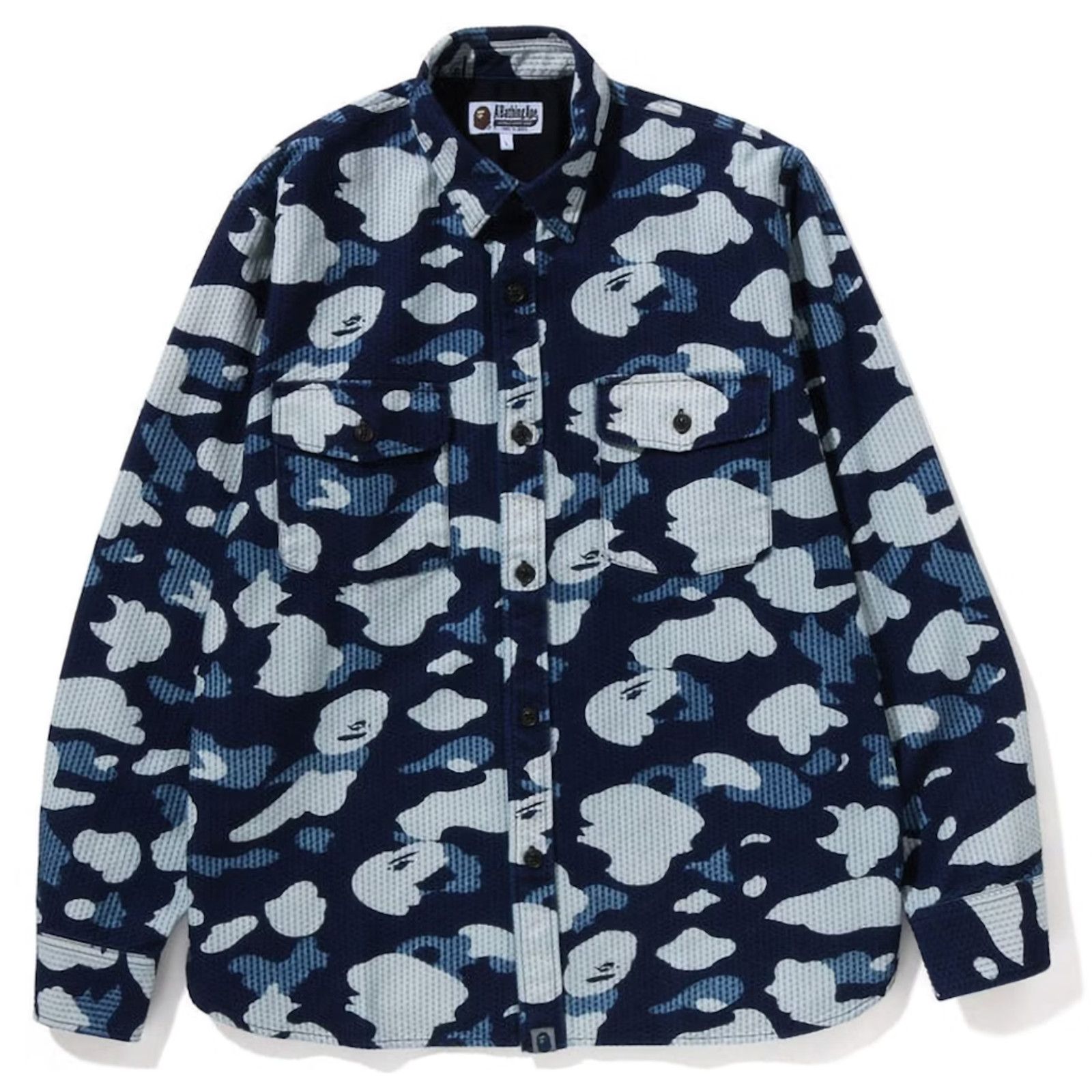 Bape Bape Sashiko Camo Indigo Ralxed Fit Button-Down Size Large Size US L / EU 52-54 / 3 - 1 Thumbnail