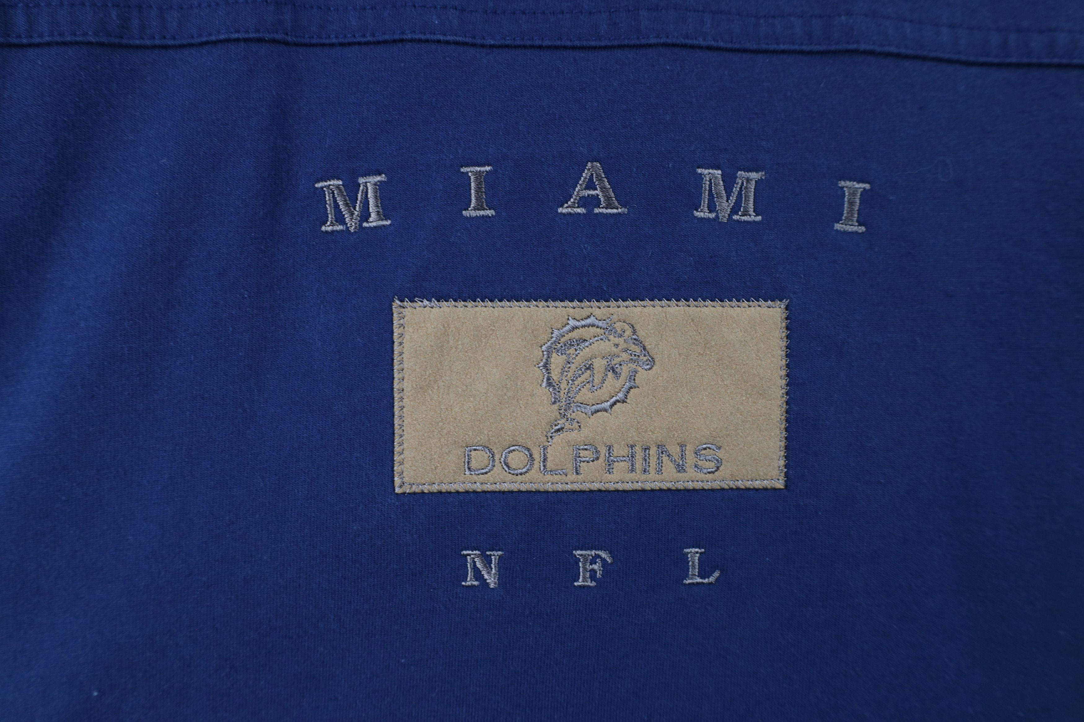 Vintage Vintage 90s Dolphins Football Box Logo Long Sleeve T-Shirt Size US XXL / EU 58 / 5 - 4 Thumbnail