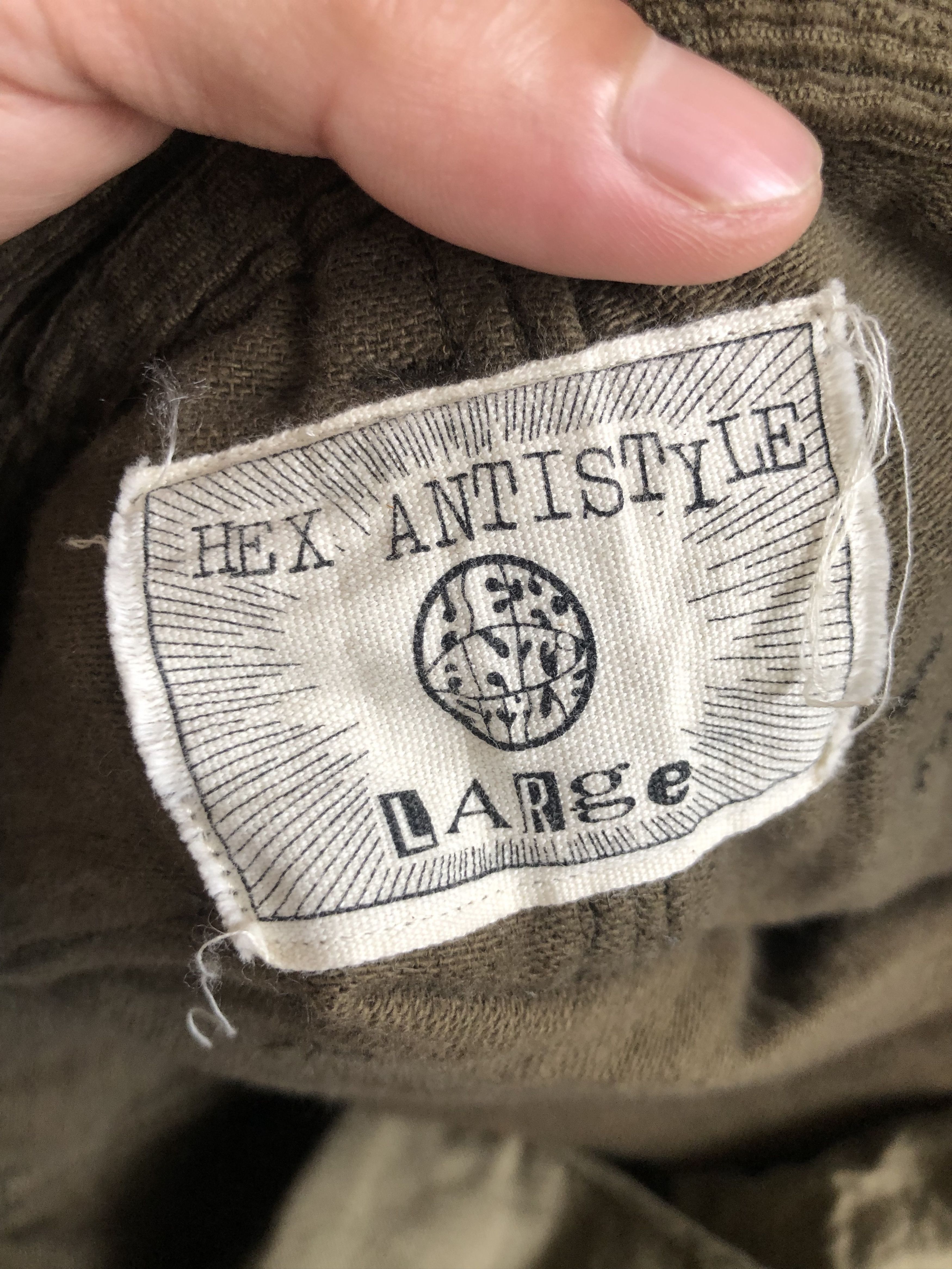 Hex Antistyle RARE🔥JAPAN HEX ANTI STYLE BONDAGE CARGO CORDUROY PANTS Size US 36 / EU 52 - 9 Thumbnail