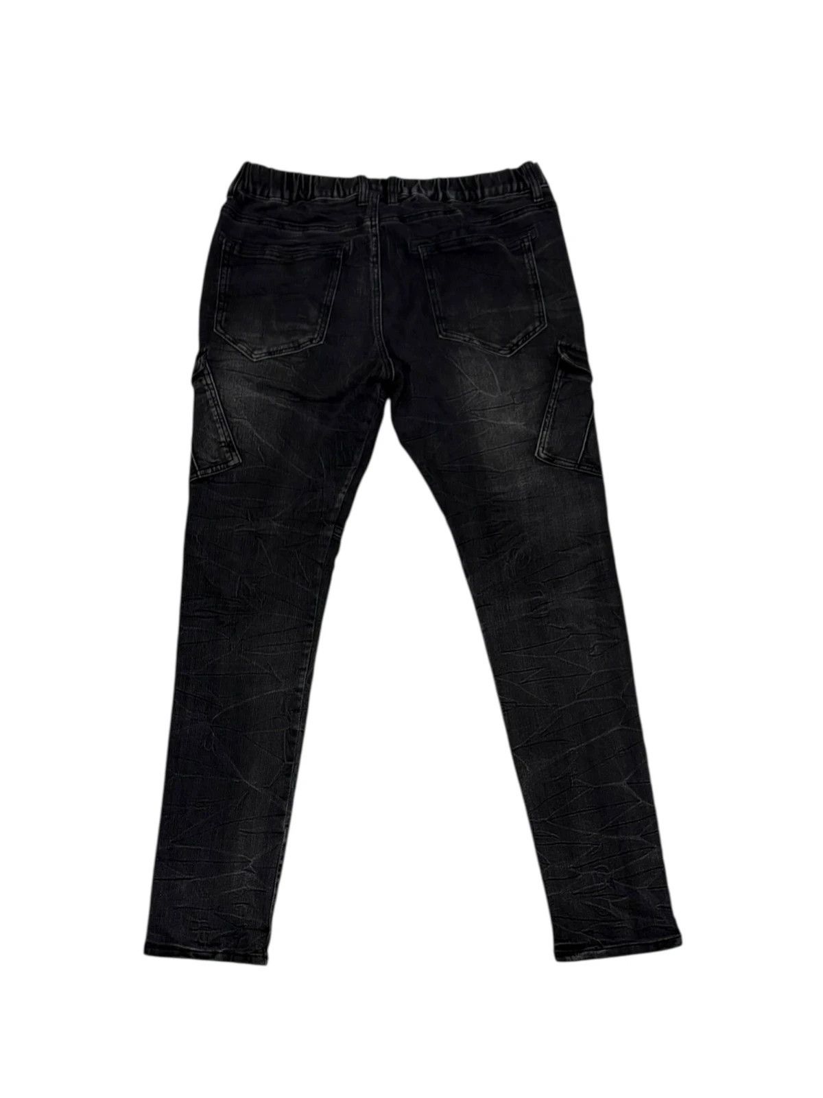 semanticdesign Japanese brand Semantic Design black biker multizip jeans Size US 31 - 3 Thumbnail