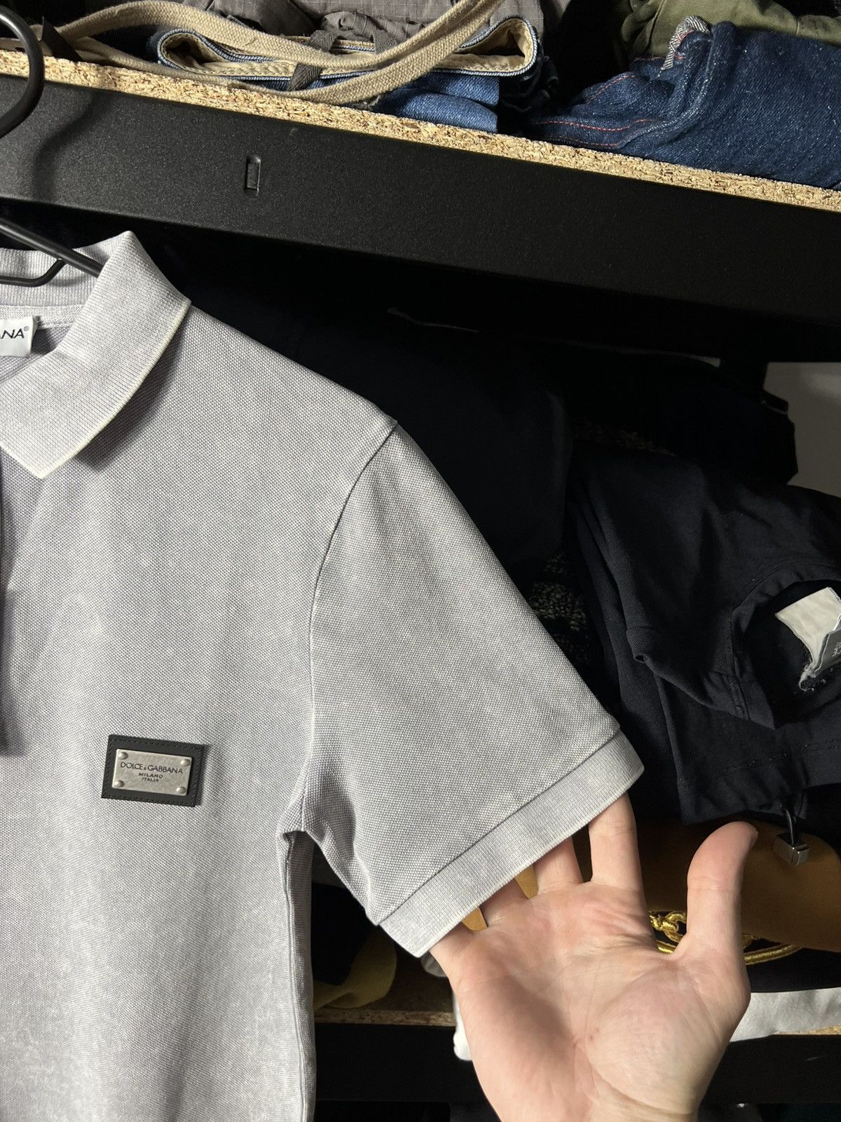 Dolce & Gabbana NWT Dolce & Gabbana Milano Garment Dyed Polo Shirt Size S Size US S / EU 44-46 / 1 - 6 Thumbnail