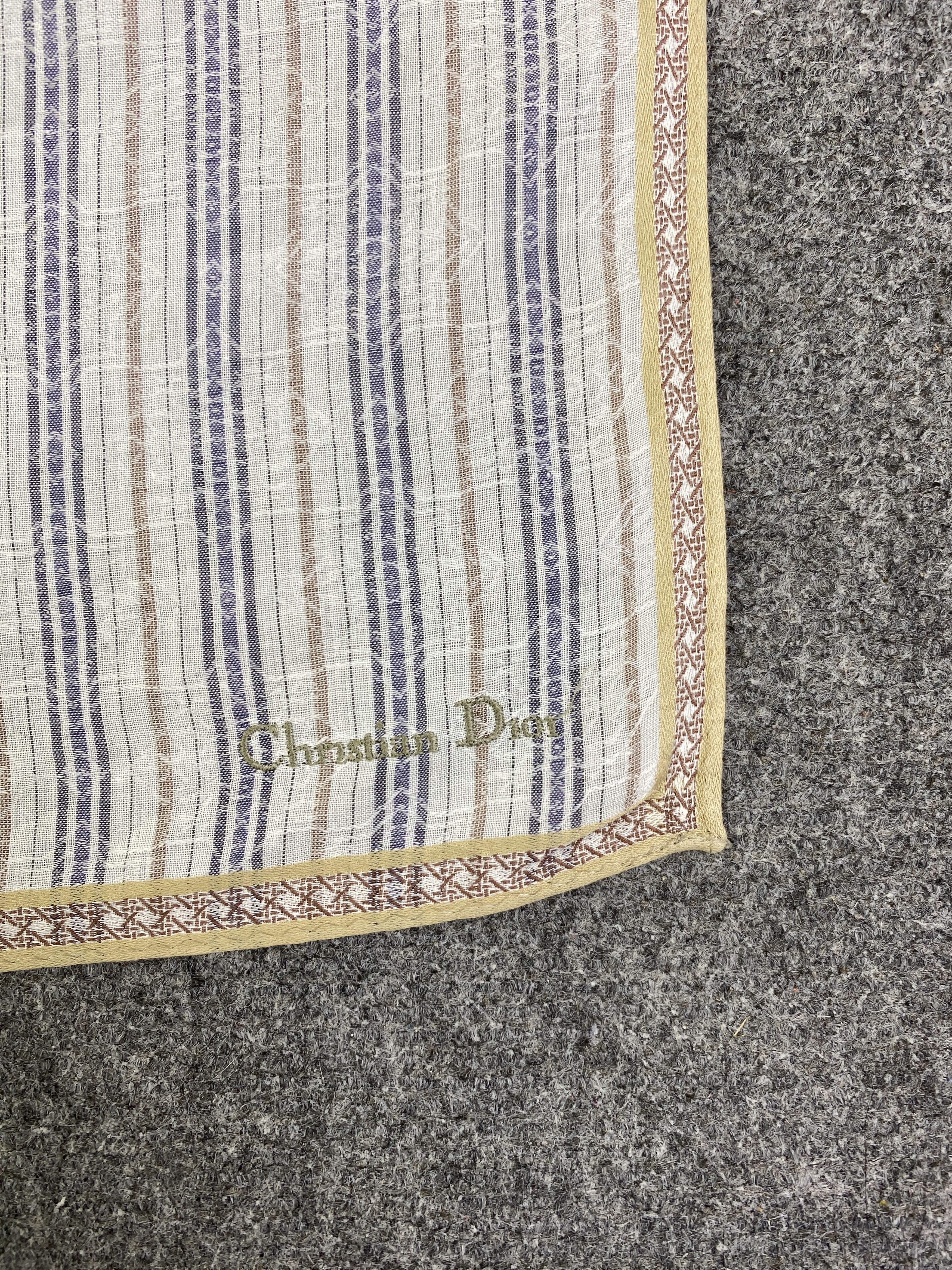 Christian Dior Monsieur Vintage Christian Dior Handkerchief / Neckerchief HKC1077 Size ONE SIZE - 5 Thumbnail