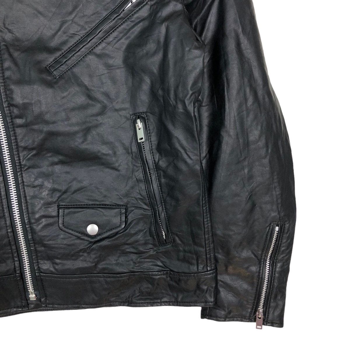 Japanese Brand 🔥Bondage Design Soft Leather Bomber Jacket Uniqlo Japan Size US M / EU 48-50 / 2 - 5 Thumbnail