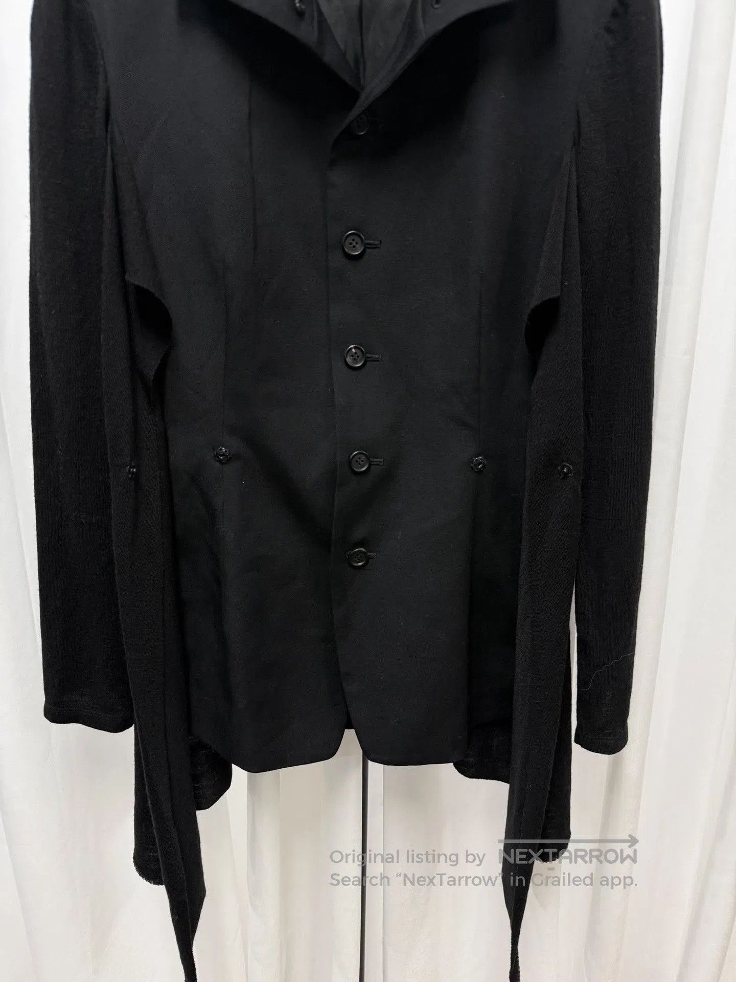 Yohji Yamamoto Yohji Yamamoto Black Wool Blazer. Size S / US 4 / IT 40 - 2 Thumbnail