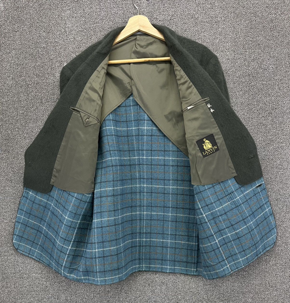 Lanvin Vintage Lanvin Green Wool Blazers Coats Jacket Size US L / EU 52-54 / 3 - 6 Thumbnail