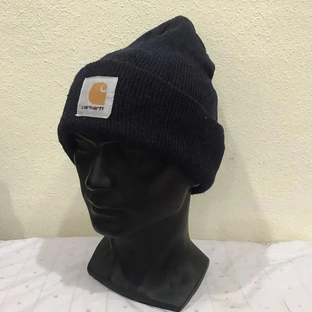 Carhartt × Vintage Carhatt Plain Beanie Hat Size ONE SIZE - 3 Thumbnail