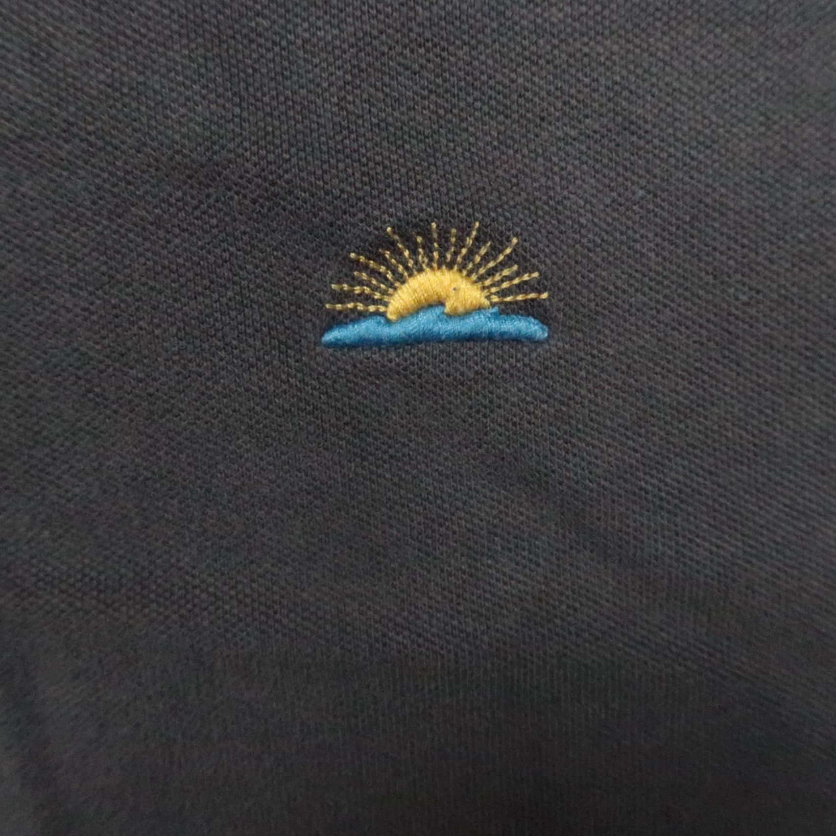 Faherty Faherty Shirt Mens XL Washed Black Pique Polo Golf Lightweight Tencel Solid Short Sleeve Button Collared Breathable Casual Travel Activewear Business Size US XL / EU 56 / 4 - 4 Thumbnail