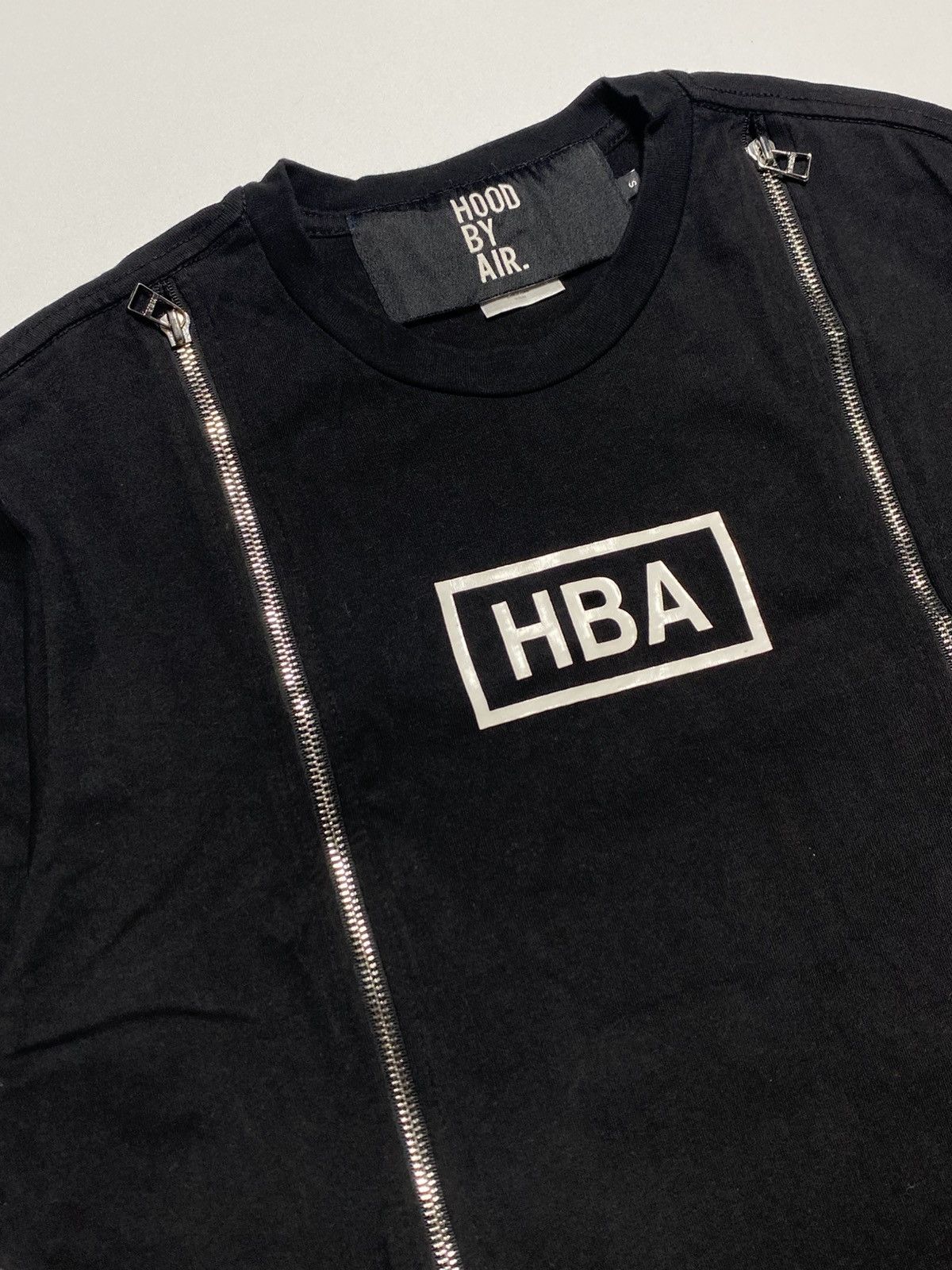 Hood By Air Hood By Air Double Zip Logo T-Shirt Size US S / EU 44-46 / 1 - 2 Thumbnail