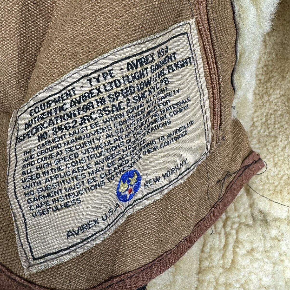 Avirex ☀️80s AVIREX LIMITED SHEEPSKIN B3 LEATHER JACKET Size US M / EU 48-50 / 2 - 9 Thumbnail