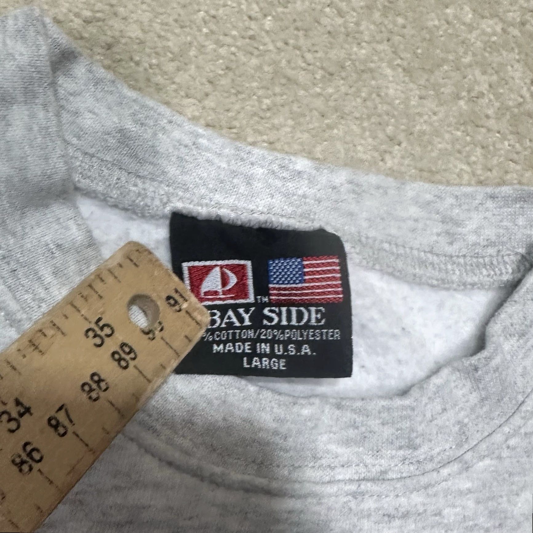 Vintage VINTAGE Bayside McCain Palin Crewneck Sweat Shirt Mens XL Gray Republicans Sweatshirt Crew Neck 90s Logo Pullover Knit Cotton Blend Solid Mens Size US XL / EU 56 / 4 - 5 Thumbnail