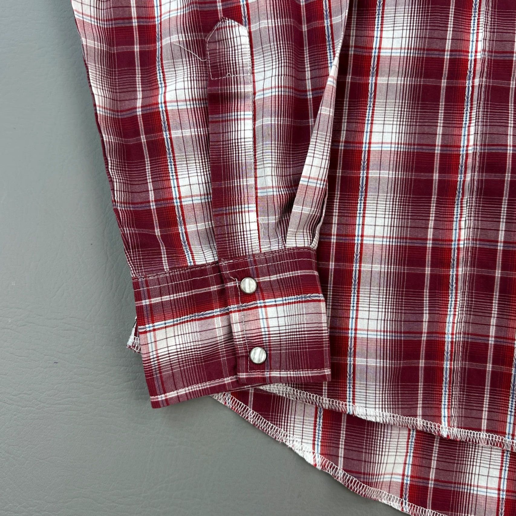 Wrangler Vintage Wrangler Western Shirt Mens XL Red Plaid Pearl Snap Cowboy Rodeo Size US XL / EU 56 / 4 - 2 Thumbnail
