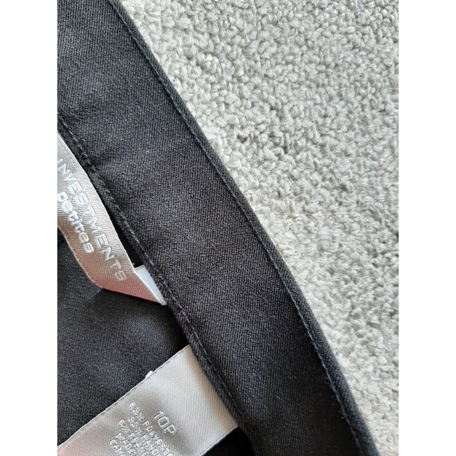 Vintage Investments Pants Womens Size 10P Petite Black Dress Pants Size 32" / US 10 / IT 46 - 4 Thumbnail
