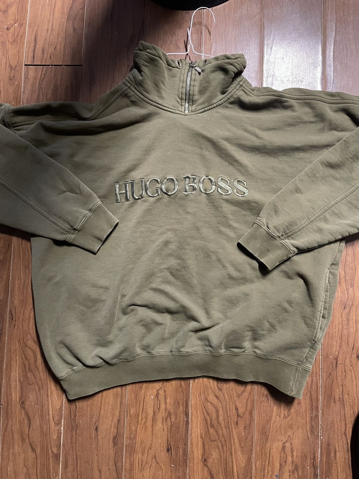 Hugo Boss Vintage Hugo Boss Quarter Zip Size US XL / EU 56 / 4 - 1 Thumbnail