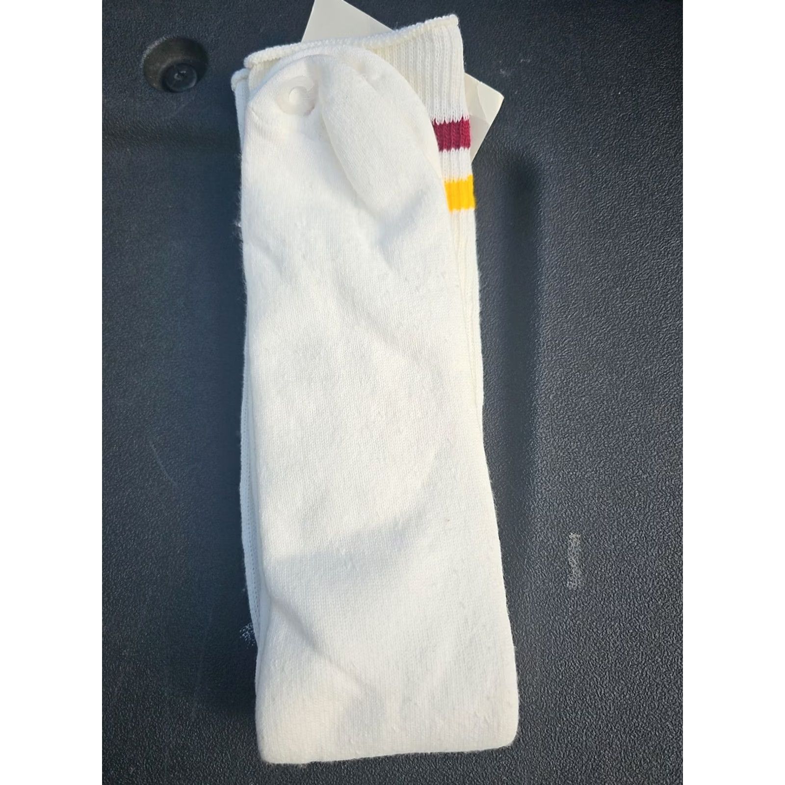 Vintage VINTAGE Soyad BOSTON COLLEGE LONG Tube Socks One Size Fits 10-15 White Ac rylic Deadstock 1 pair of socks Mens/Womens Size ONE SIZE - 2 Thumbnail