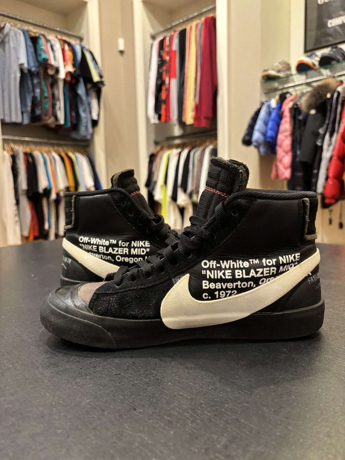 Nike × Off-White Off-White X Nike Blazer Mid Grim Reaper Size US 7 / EU 40 - 3 Thumbnail
