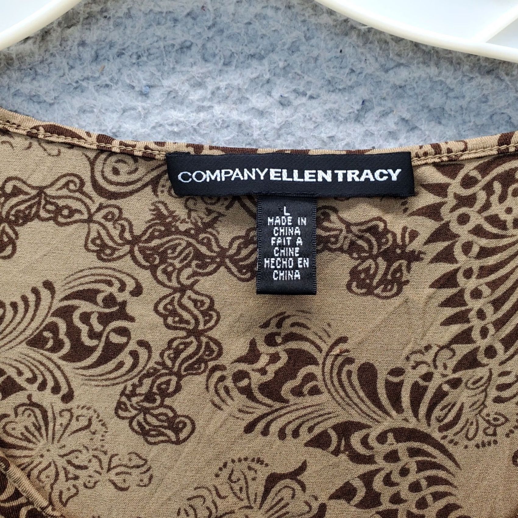 Ellen Tracy Ellen Tracy Blouse Womens Size L Floral Cap Sleeve Round Neck Multicolor Shirt Womens Size L / US 10 / IT 46 - 5 Thumbnail
