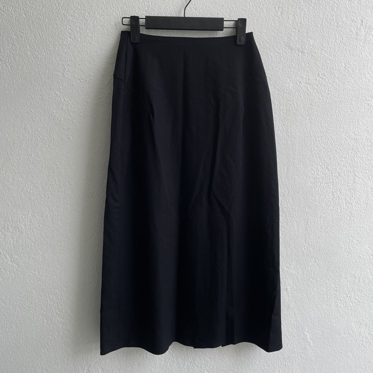 Yohji Yamamoto Y's by Yohji Yamamoto Black Pleated Midi Skirts Size 26" / US 2 / IT 38 - 9 Thumbnail