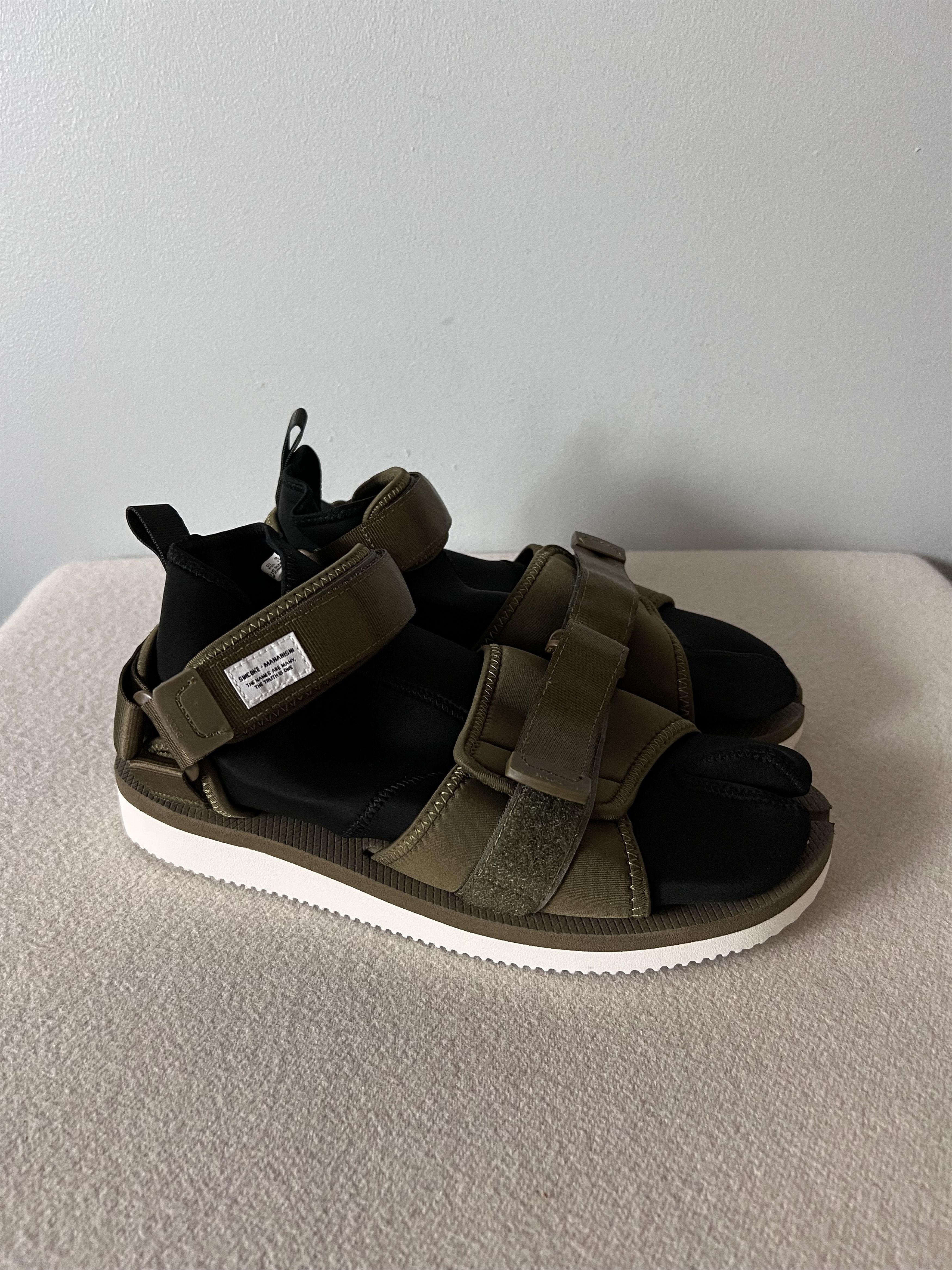 Maharishi × Suicoke Suicoke Maharishi Kuno Tabi Sandals in Olive Black Size US 8 / EU 41 - 1 Thumbnail