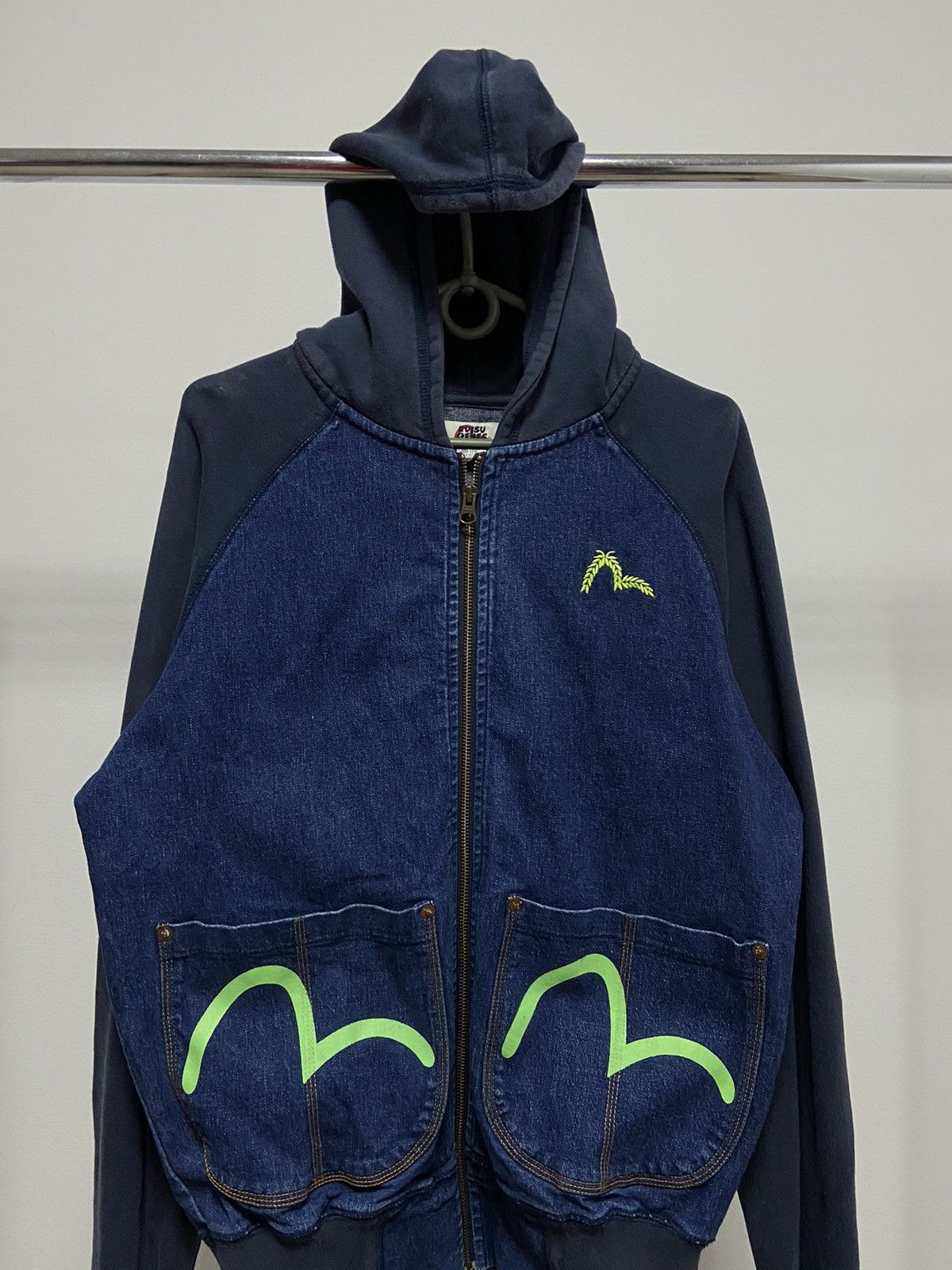 Evisu × Vintage Evisu Vintage Zip Hoodie Big Logo Seagull Style Size US M / EU 48-50 / 2 - 3 Thumbnail