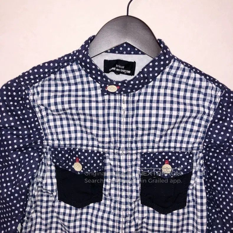 Comme des Garcons Comme Des Garcons Checkered polka dot shirt Size S / US 4 / IT 40 - 2 Thumbnail