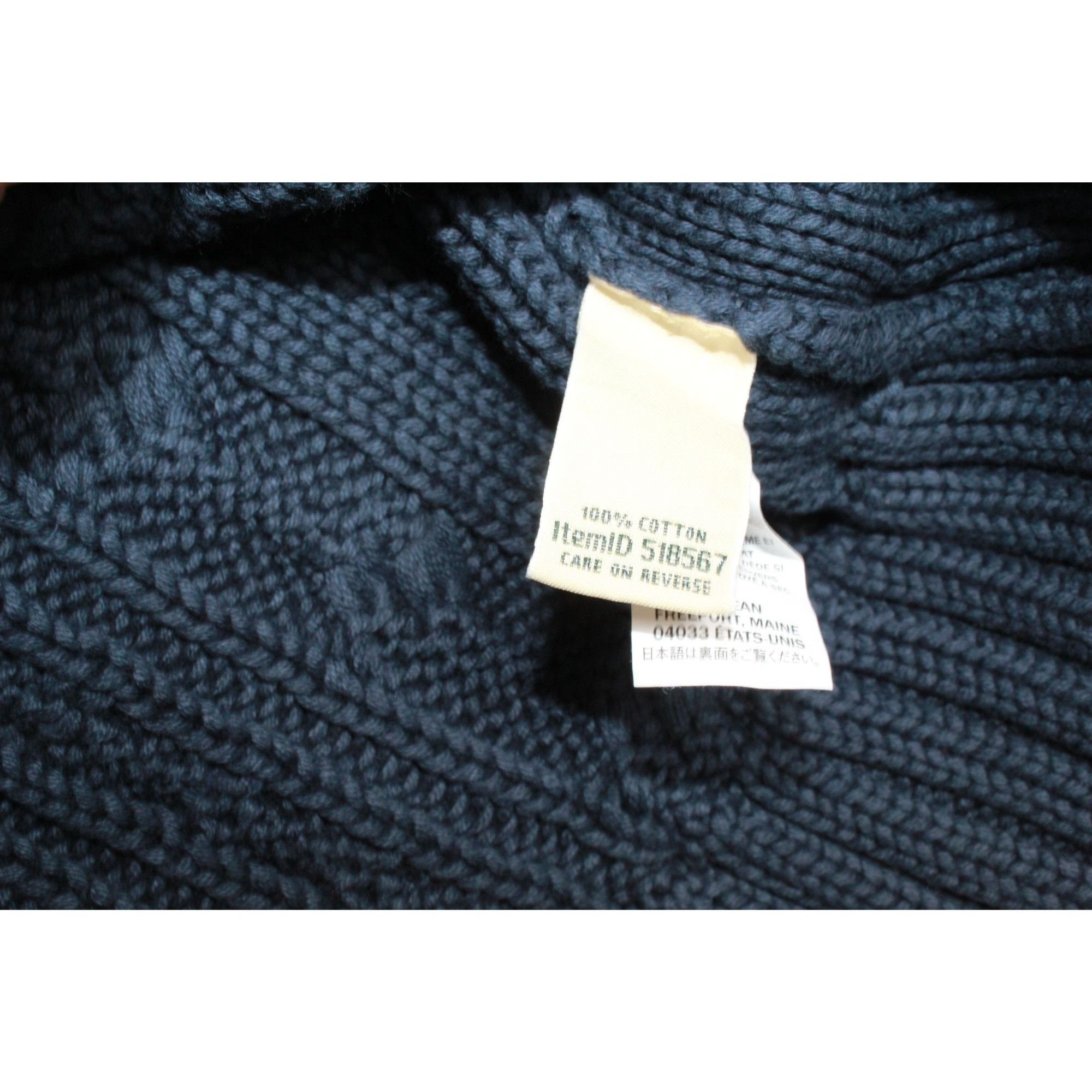 L.L. Bean LL Bean Women's Double L Cable Sweater Zip Cardigan Blue Siz Size S / US 4 / IT 40 - 4 Thumbnail