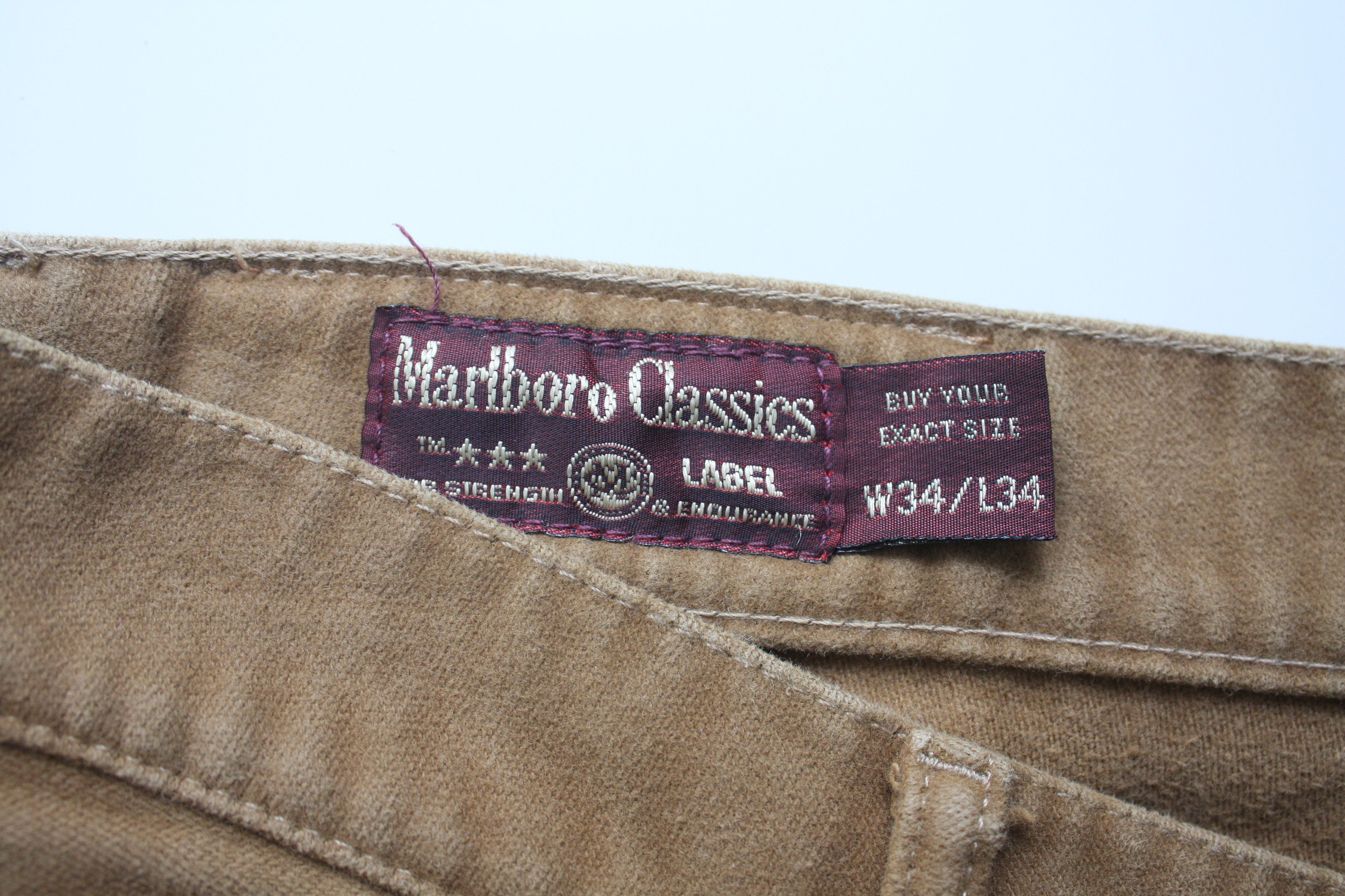 Marlboro Classics Marlboro Classics Mustard Beige Vintage Velvet Pant W34L34 Size US 34 / EU 50 - 7 Thumbnail