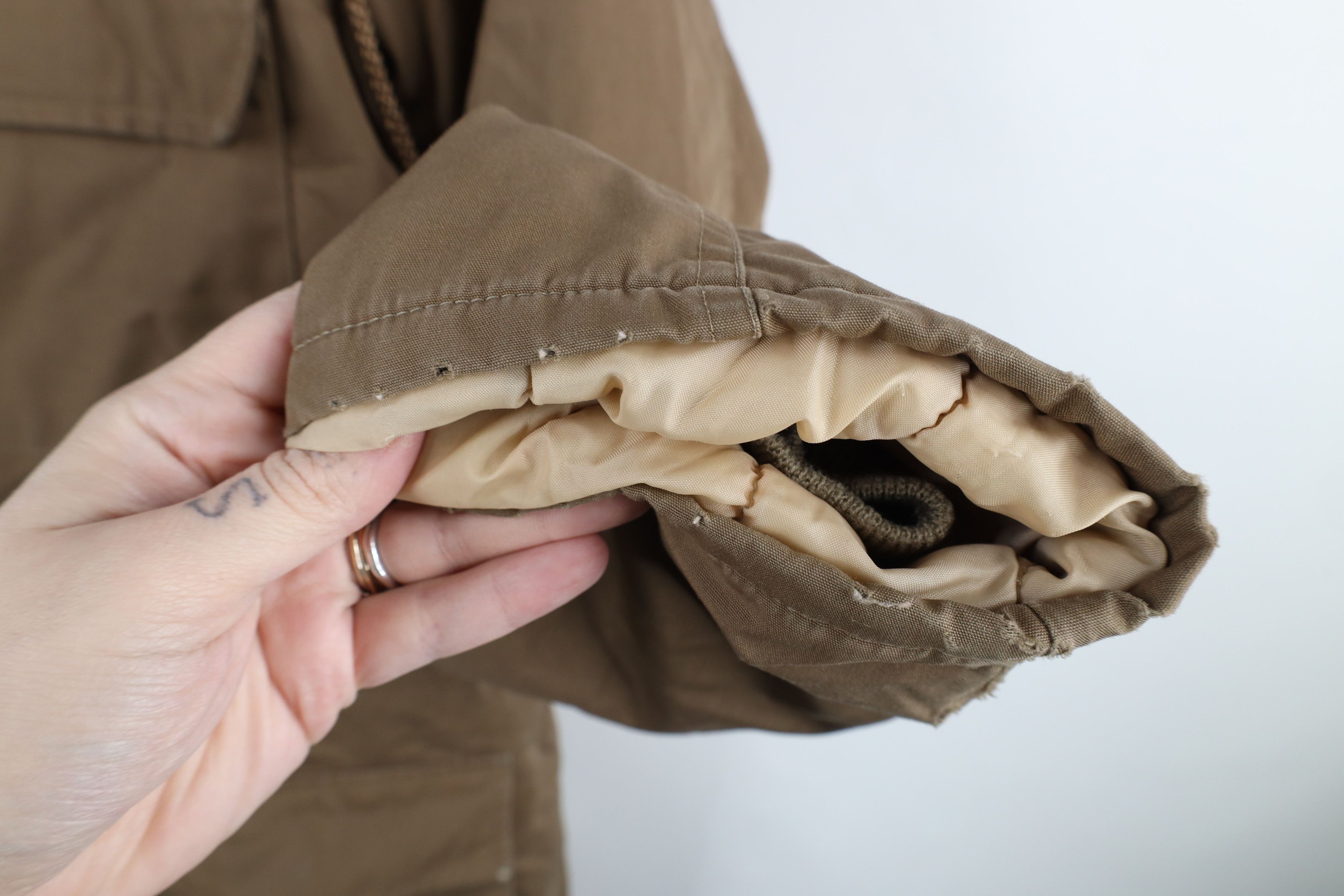 Vintage Vintage 80s 90s Streetwear Faded Quilted Hooded Parka Jacket Size US L / EU 52-54 / 3 - 7 Thumbnail