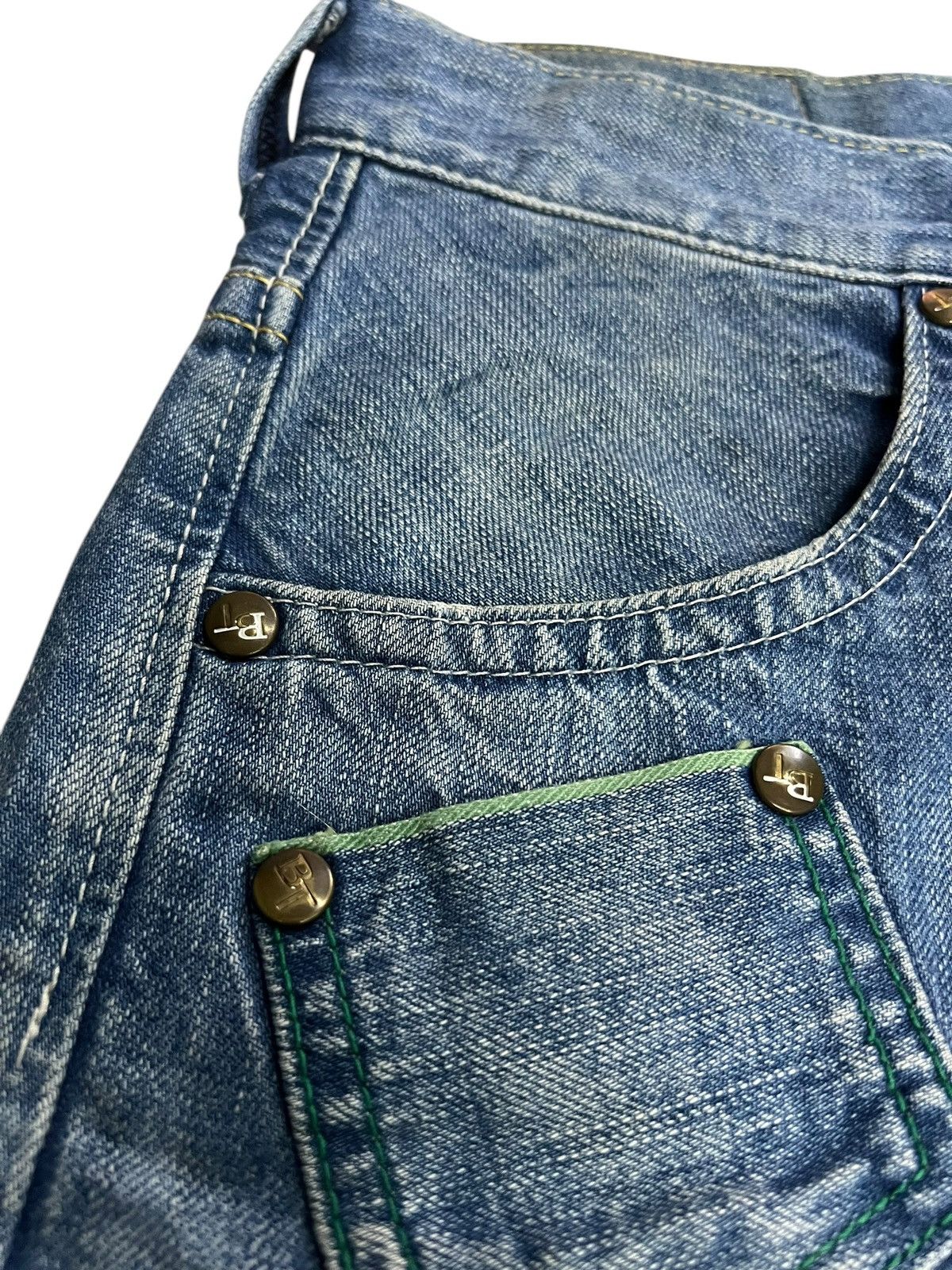Edwin × If Six Was Nine 🌈Edwin Blue Trip Distressed Jean Japan Size US 30 / EU 46 - 8 Thumbnail