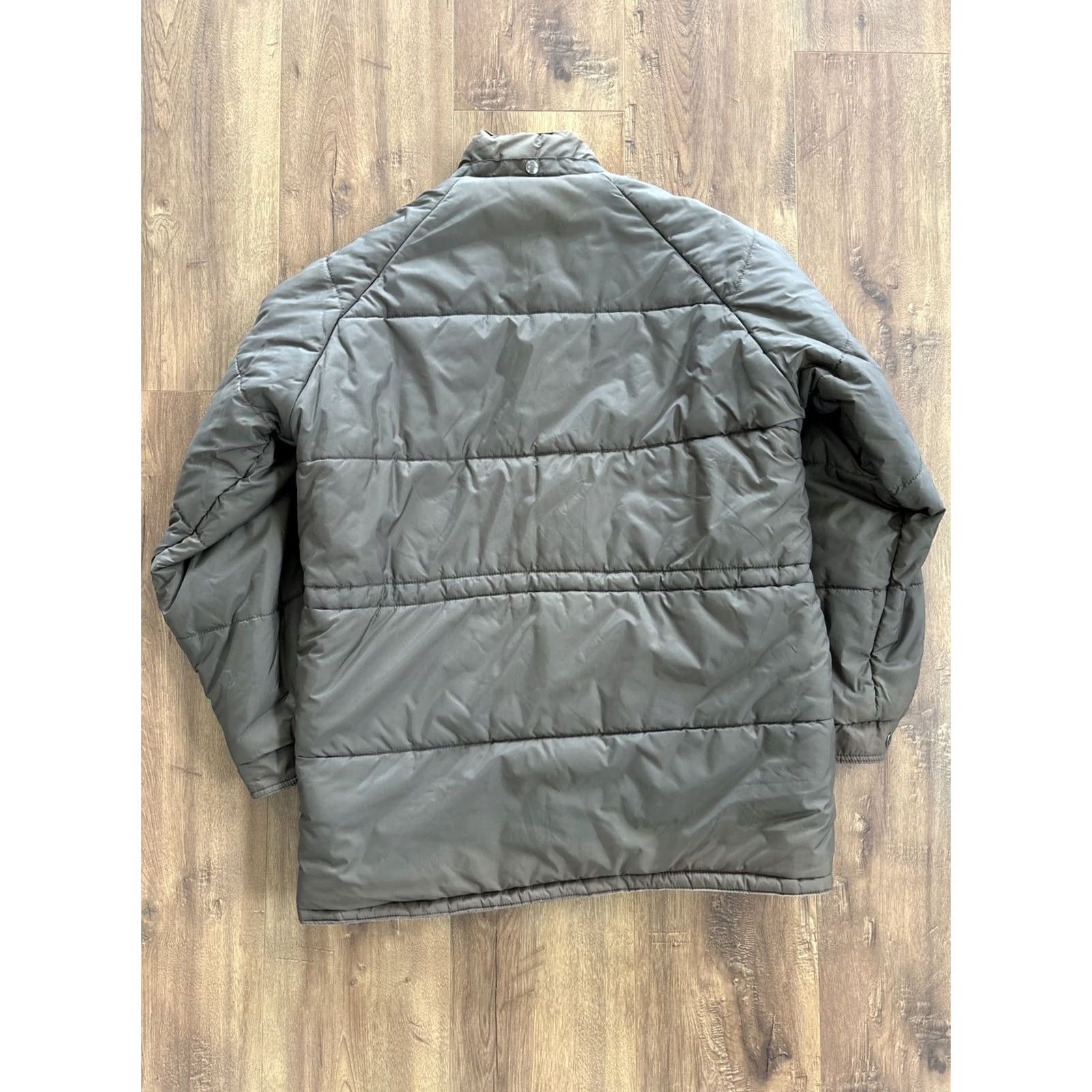 John Deere VINTAGE John Deere Trucker Jacket Mens XL Brown Puffer Work Coat 80s Farm Full Zip Reversible Size US XL / EU 56 / 4 - 6 Thumbnail