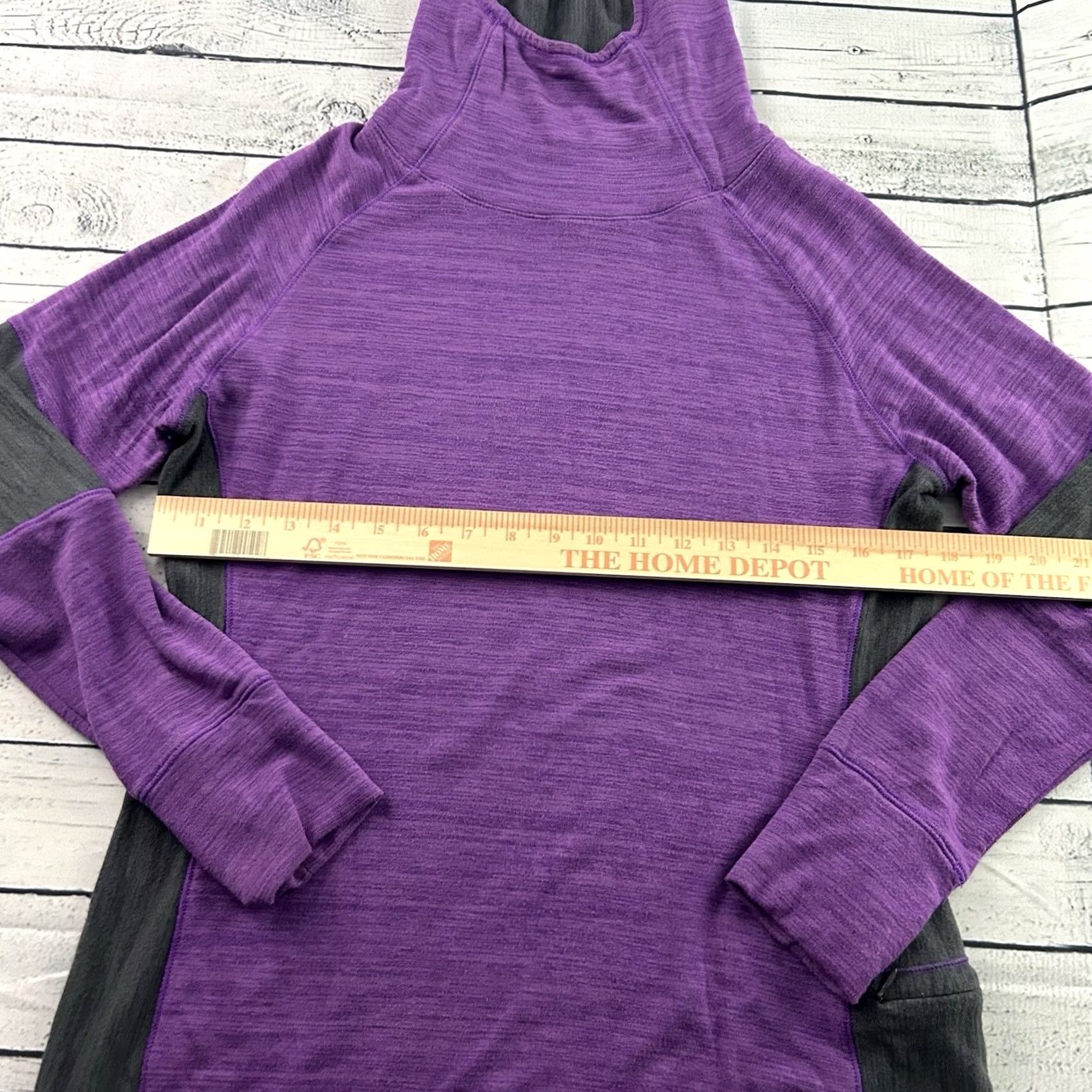 Footjoy FootJoy FJ Modal Pullover Hoodie Golf Sweatshirt Women's Medium Purple Gray Hoodie Womens M Purple Gray Modal Golf Size M / US 6-8 / IT 42-44 - 3 Thumbnail