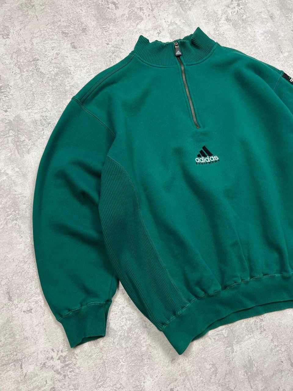 Adidas X2 Vintage Adidas Equipment 1/4 Zip Sweatshirt Center Logo Size US L / EU 52-54 / 3 - 14 Thumbnail