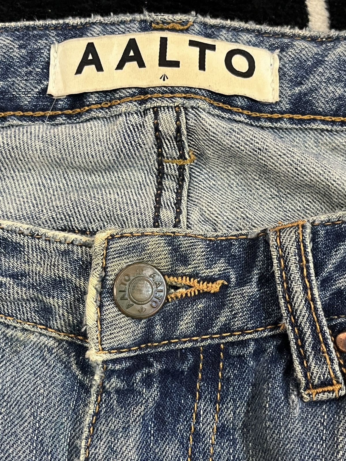 Other Vintage Aalto Selvedge Distressed Denim Size US 31 - 10 Thumbnail