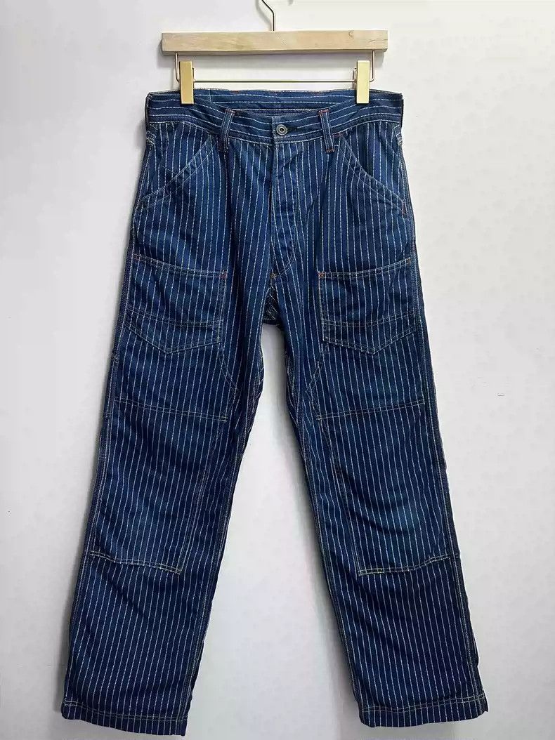 image of Freewheelers Derrickman Underground Discharge Overalls in Blue, Men's (Size 32)