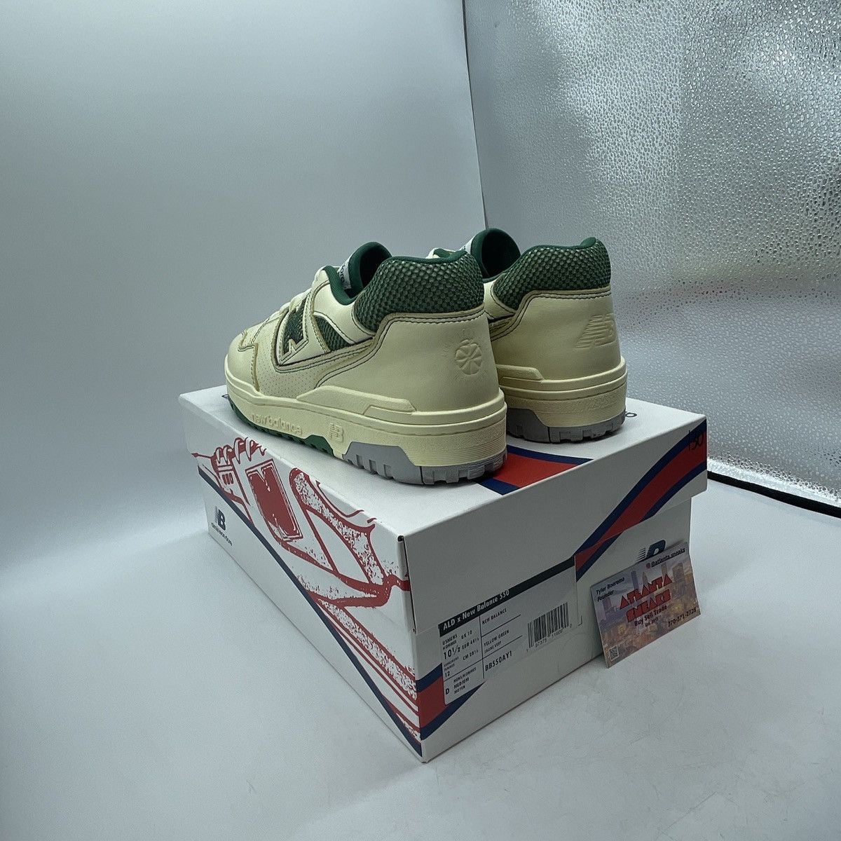 New Balance Aime Leon dore x 550 Masaryk classic pine Size US 10.5 / EU 43-44 - 4 Thumbnail