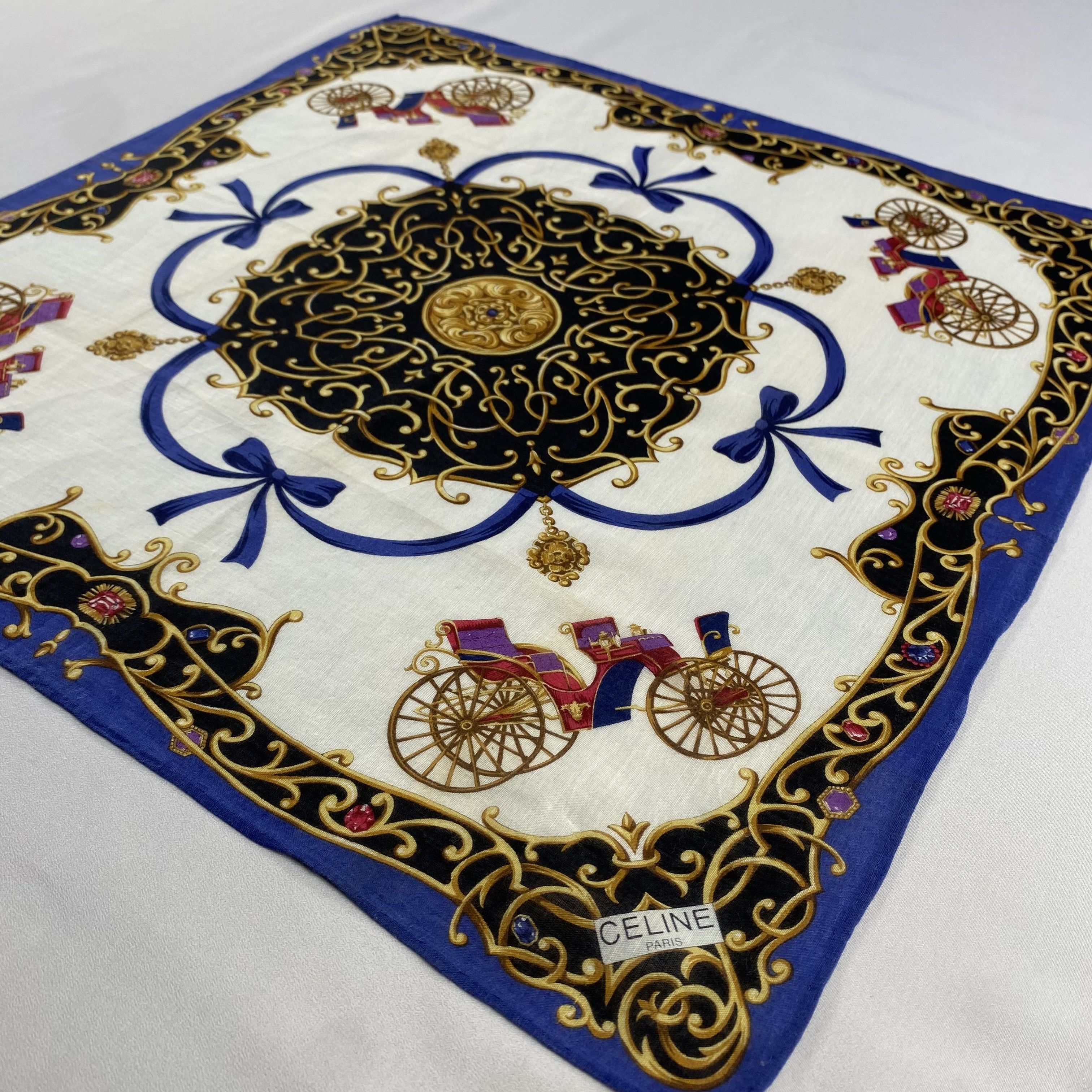 Celine × Vintage Celine Handkerchief / Neckerchief / Bandana-P1368 Size ONE SIZE - 2 Thumbnail
