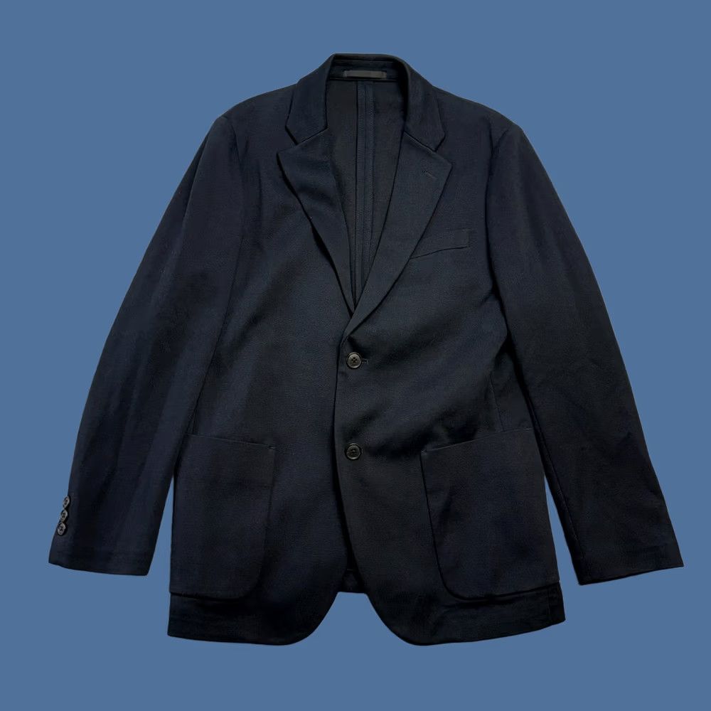 Uniqlo Uniqlo Jacket Mens S Comfort Blazer Navy Knit Unstructured Travel Minimal Size 36R - 1 Thumbnail