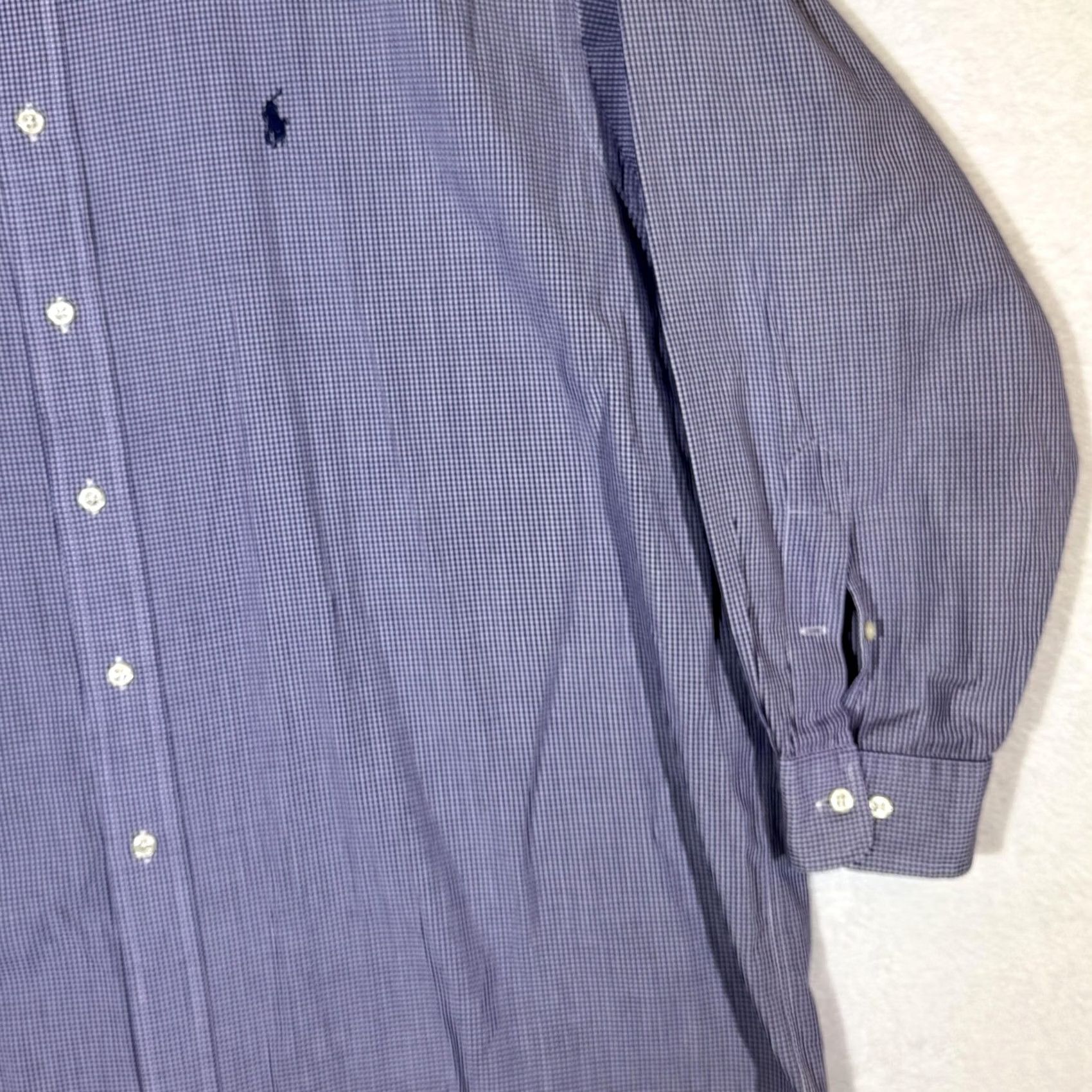 Ralph Lauren VINTAGE Ralph Lauren Shirt Mens 17.5 32/33 Purple Gingham Yarmouth Button Down Size US XXL / EU 58 / 5 - 5 Thumbnail