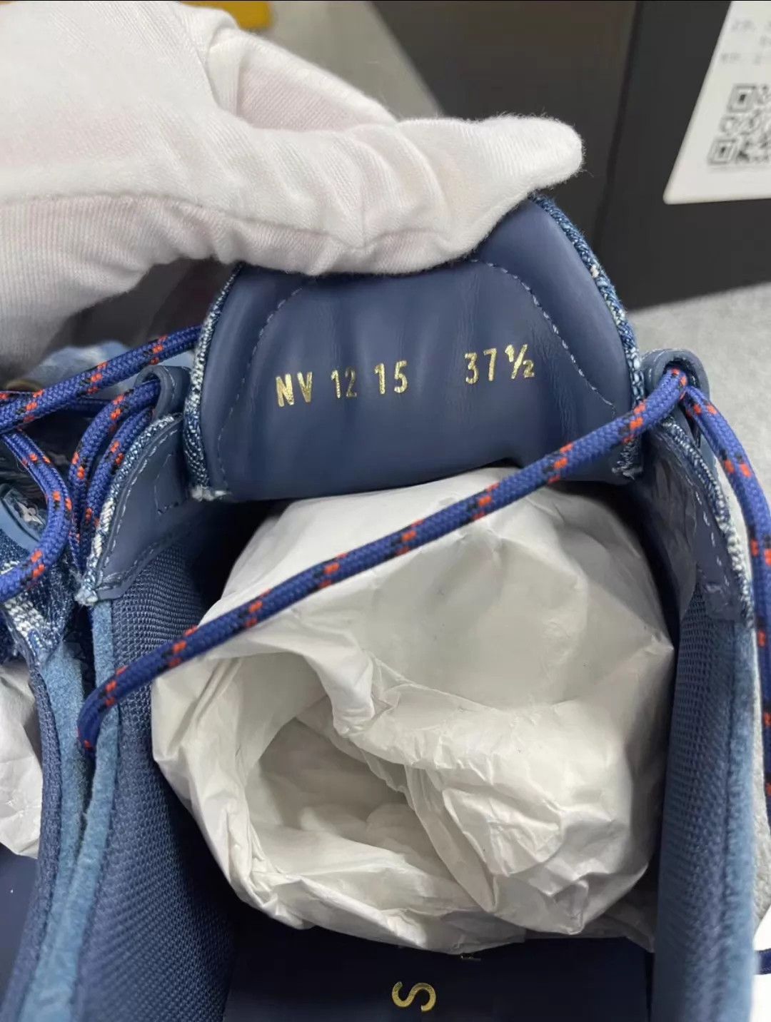 Louis Vuitton LV Sneakerina Denim-Leather Ballet Sneaker '25 37.5 new Size US 7 / IT 37 - 5 Thumbnail