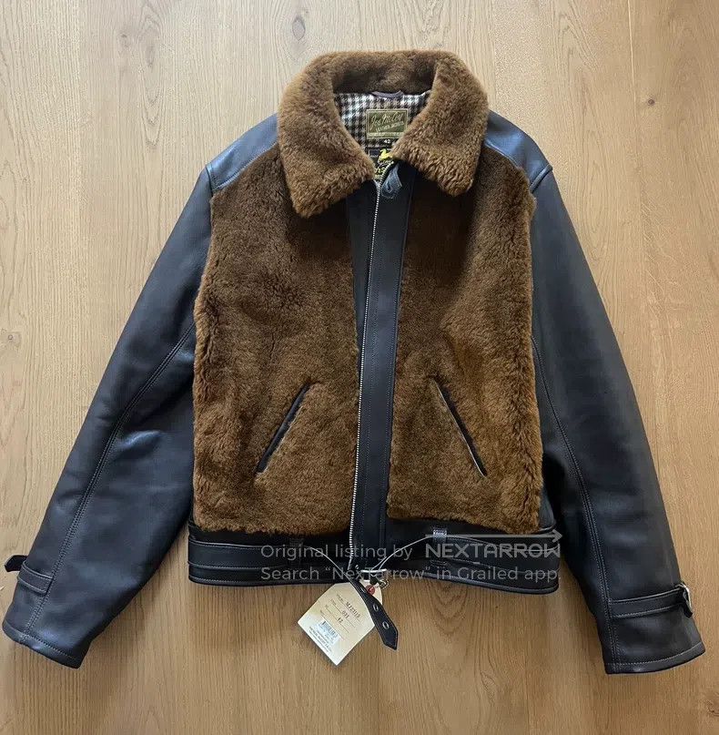 The Real McCoy's The Real McCoys Classic brown bear and cow horseskin jacke Size US XS / EU 42 / 0 - 2 Thumbnail