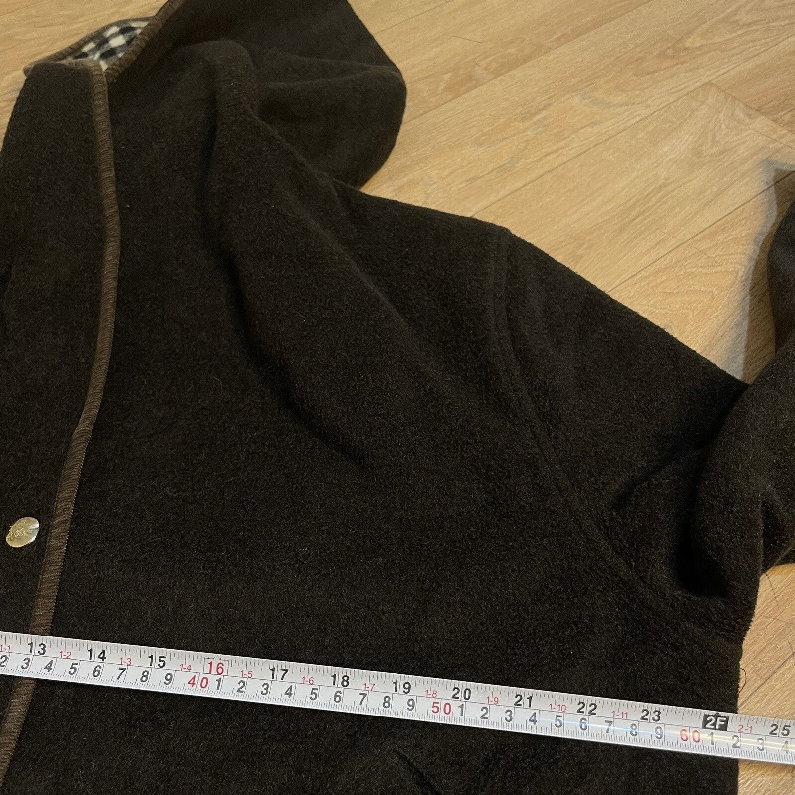Burberry Vintage burberry coat jacket hooded wool nova check Women's Size L / US 10 / IT 46 - 16 Thumbnail